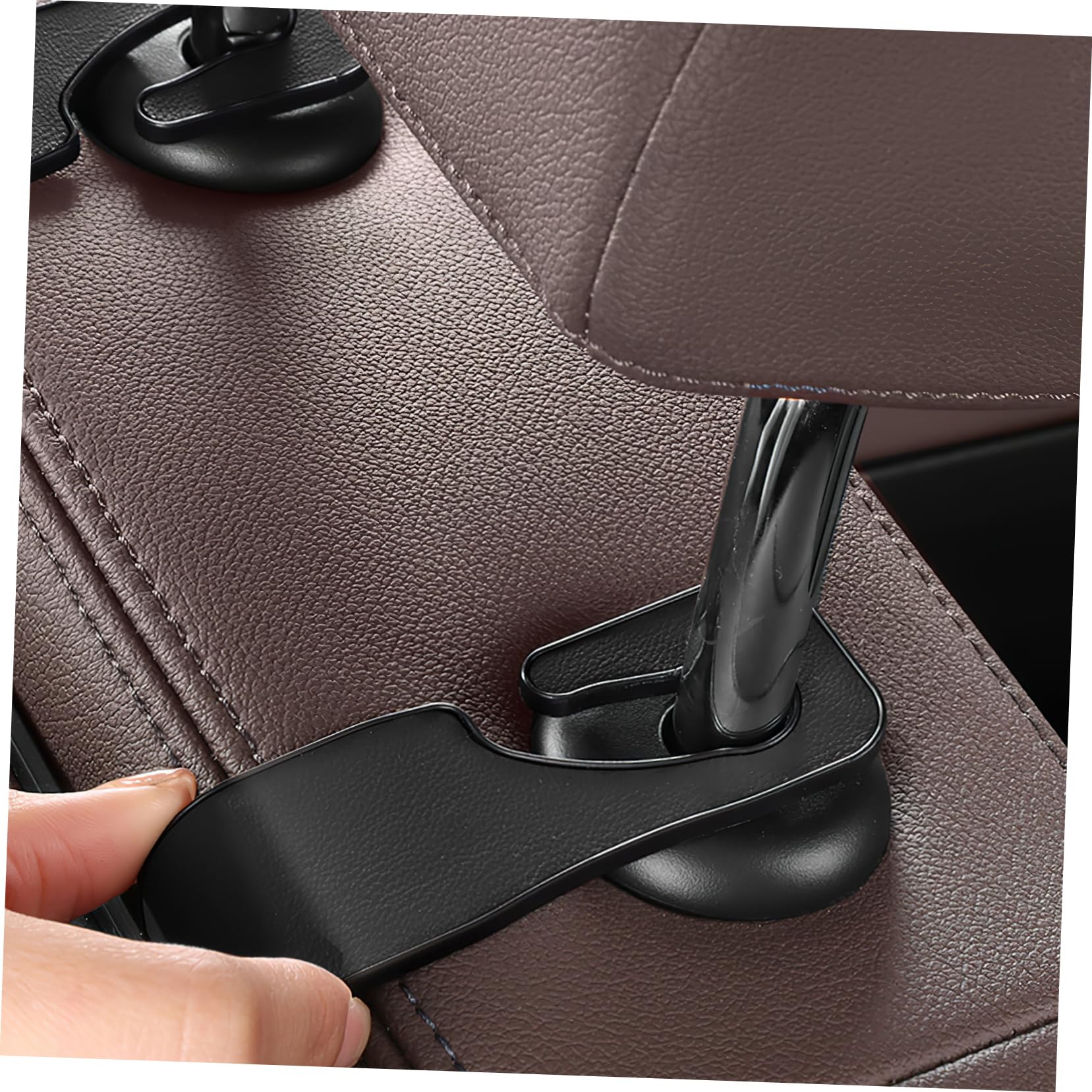 Cabilock Organizador para Asiento Trasero de Coche Caja de Almacenamiento de Artificial Portavasos Instalación Compartimentos Multiples Duradero Accesorios para Automóvil
