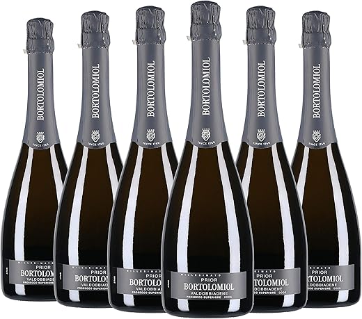 Valdobbiadene Prosecco Superiore Brut DOCG Prior Bortolomiol 2019 0.75 L Box of 6 Bottles