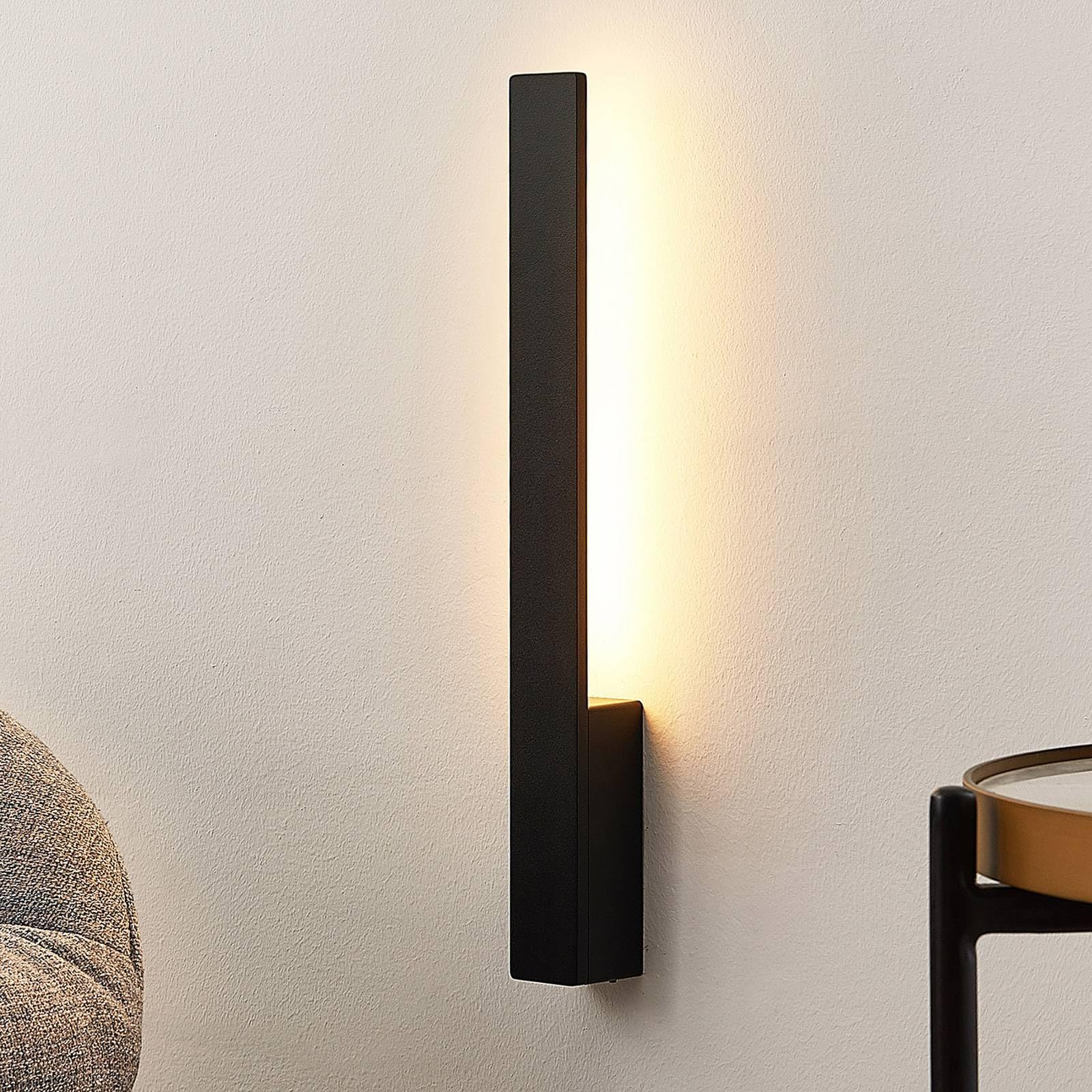 Arcchio LED Wandleuchte, Wandlampe Innen Ivano (Modern) in Schwarz aus Aluminium (2 flammig) - Wandstrahler Wandbeleuchtung Schlafzimmer/Wohnzimmer Flurleuchte