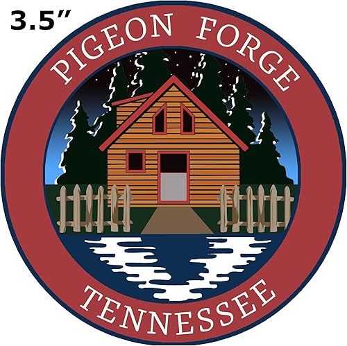 Miniatura 6 de Cabin by The Lake - Pigeon Forge - Tennessee 3.5" Car Truck Sticker Sticker Vacation Souvenir Travel Adventure Theme Novedad Applique