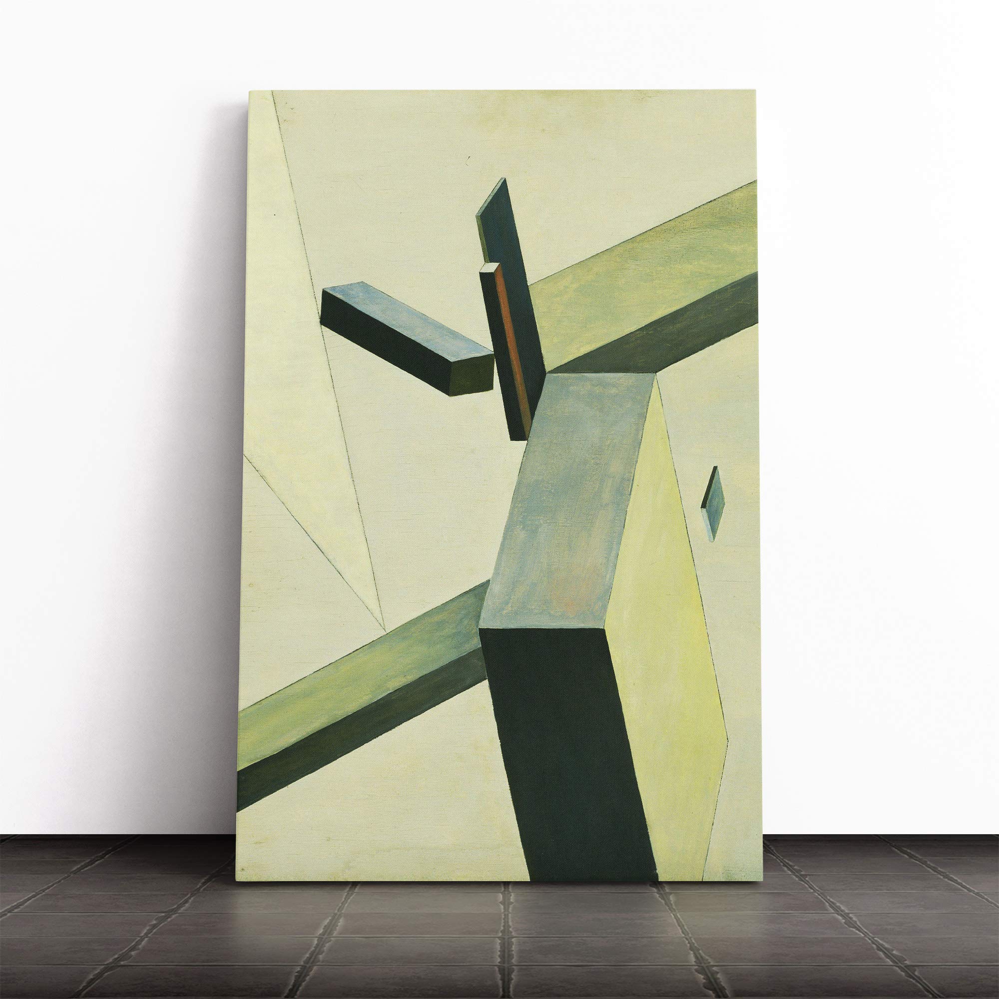 El Lissitzky Composition Canvas Print | Gallery Wrapped 30mm Frame Wall Art | 30x20 inches | Ready to Hang | Modern Picture | Living Room Bedroom Lounge Office