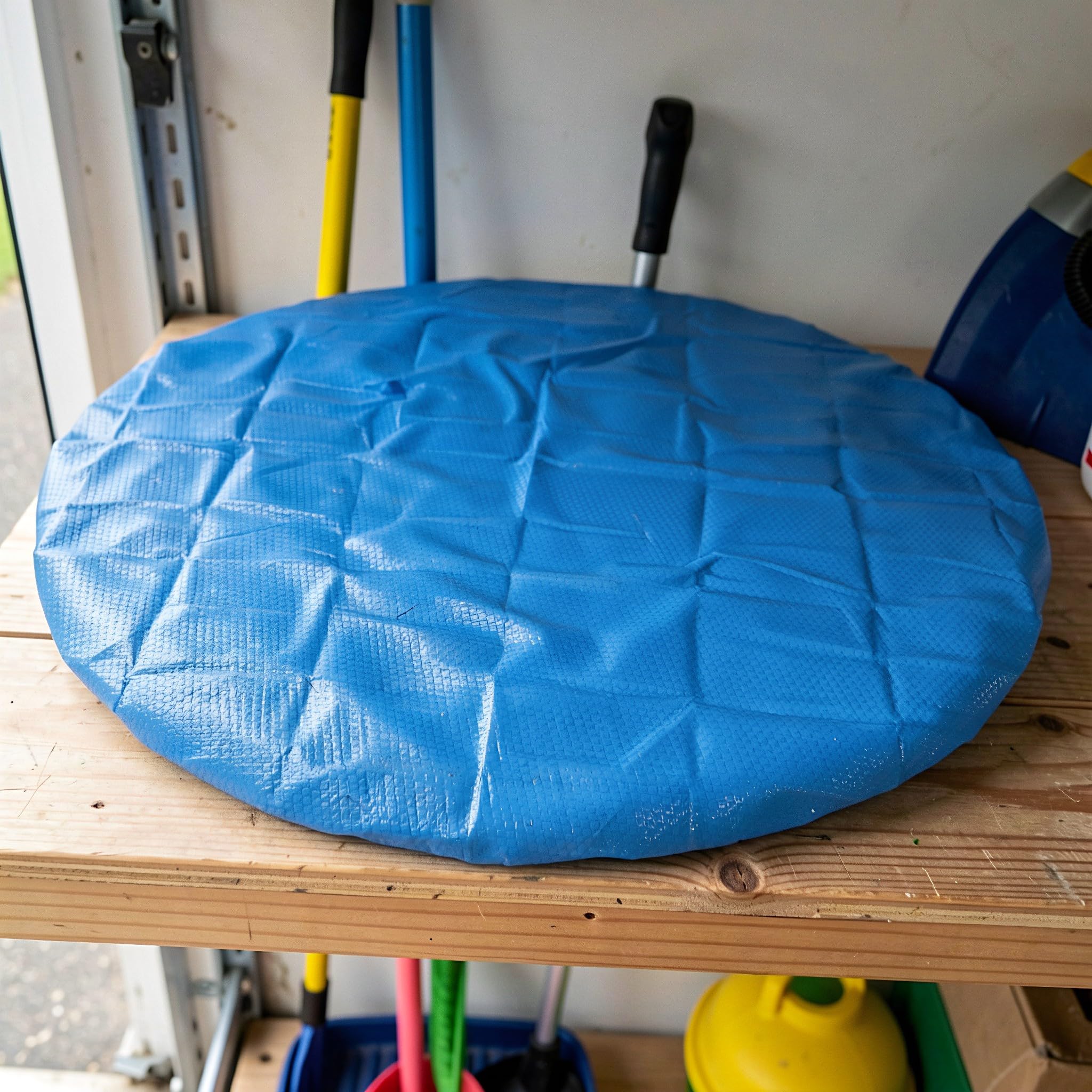 Gatuida 2 pezzi di copertura solare a bolle per piscina, pellicola termica | Telo di copertura per vasca idromassaggio, adatto a vasche idromassaggio gonfiabili rotonde da 6 piedi, copertura per