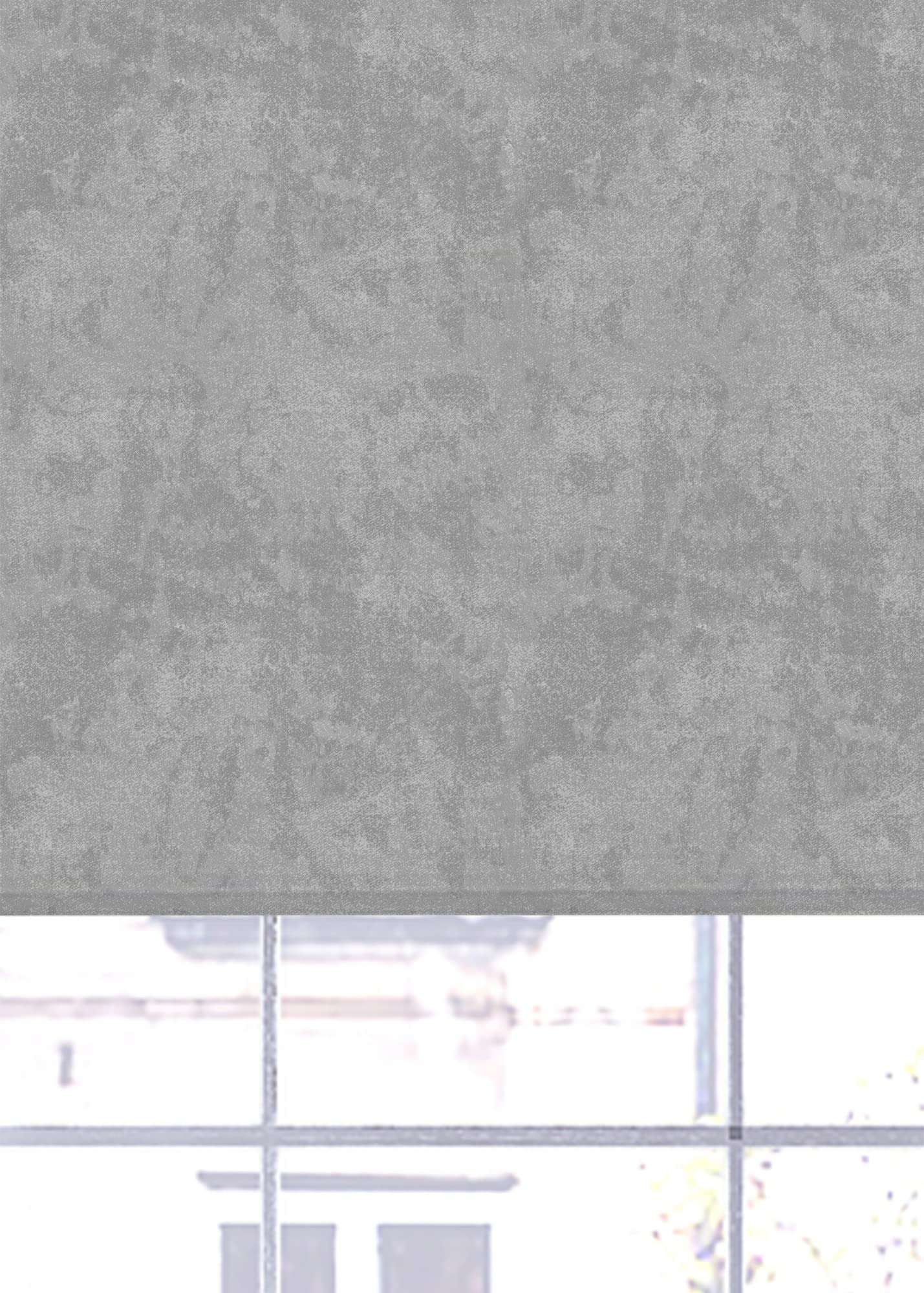 Lister Cartwright Blackout Roller Blinds Windows Child Safety Easy Fit Paint Texture Made to Measure (Grey, 60 cm Width x 140 cm Drop)