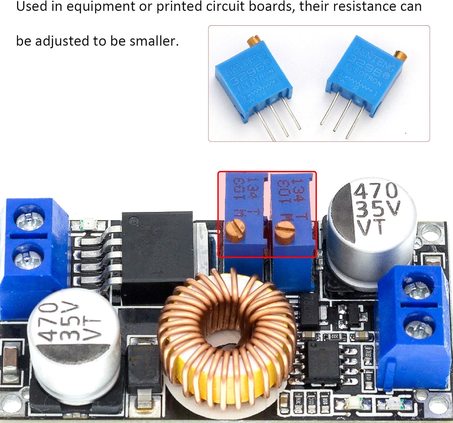 WiMas 125pcs Potentiometers Assortment Kit 1K100K Ohm Linear Taper