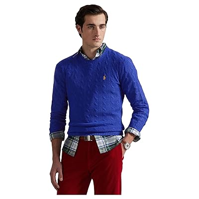 Polo Ralph Lauren Cable Knit Wool Cashmere Sweater Men