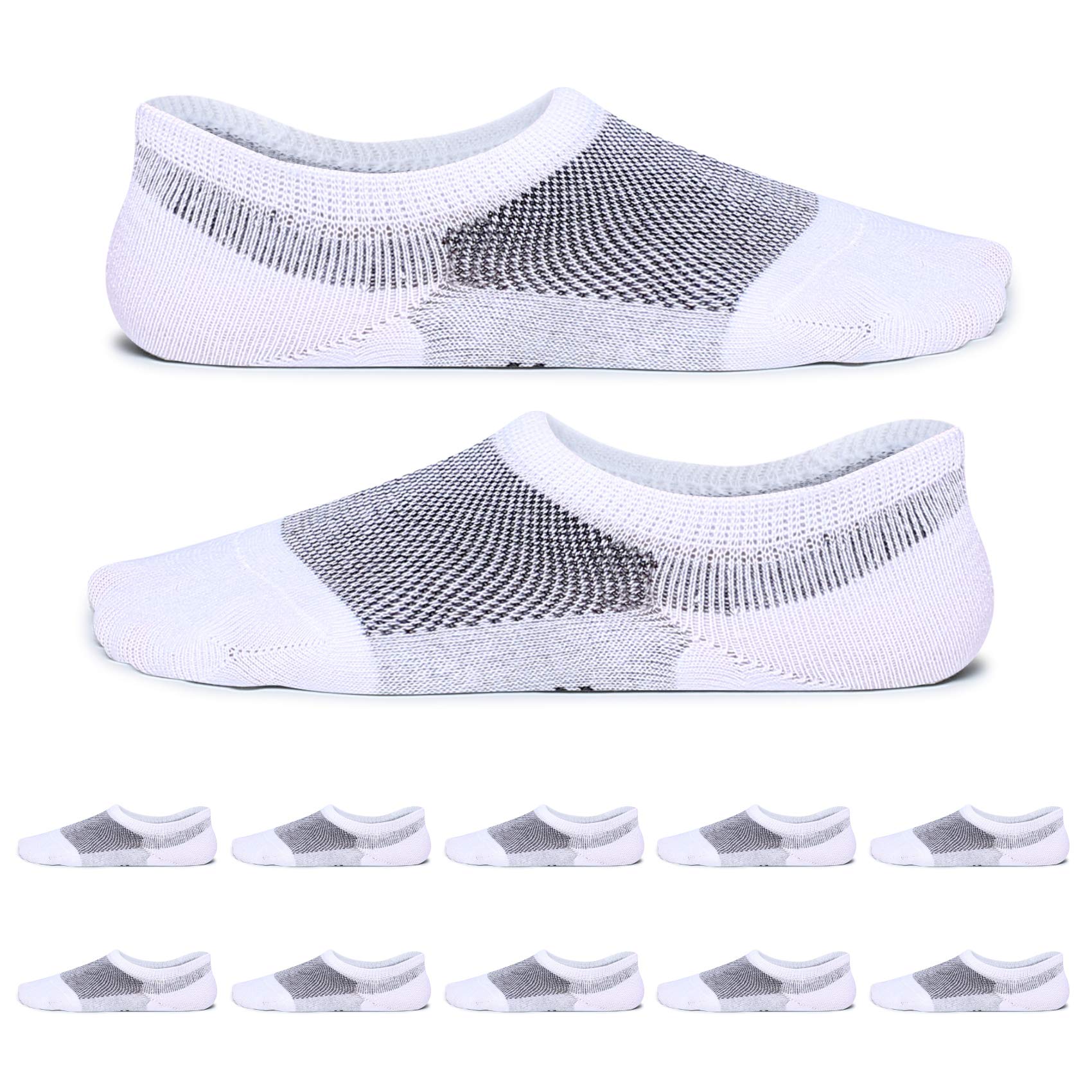 YouShow 10 Paar Sneaker Socken Damen Herren Unsichtbare Füßlinge Kurz Unisex Sportsocken für Damen