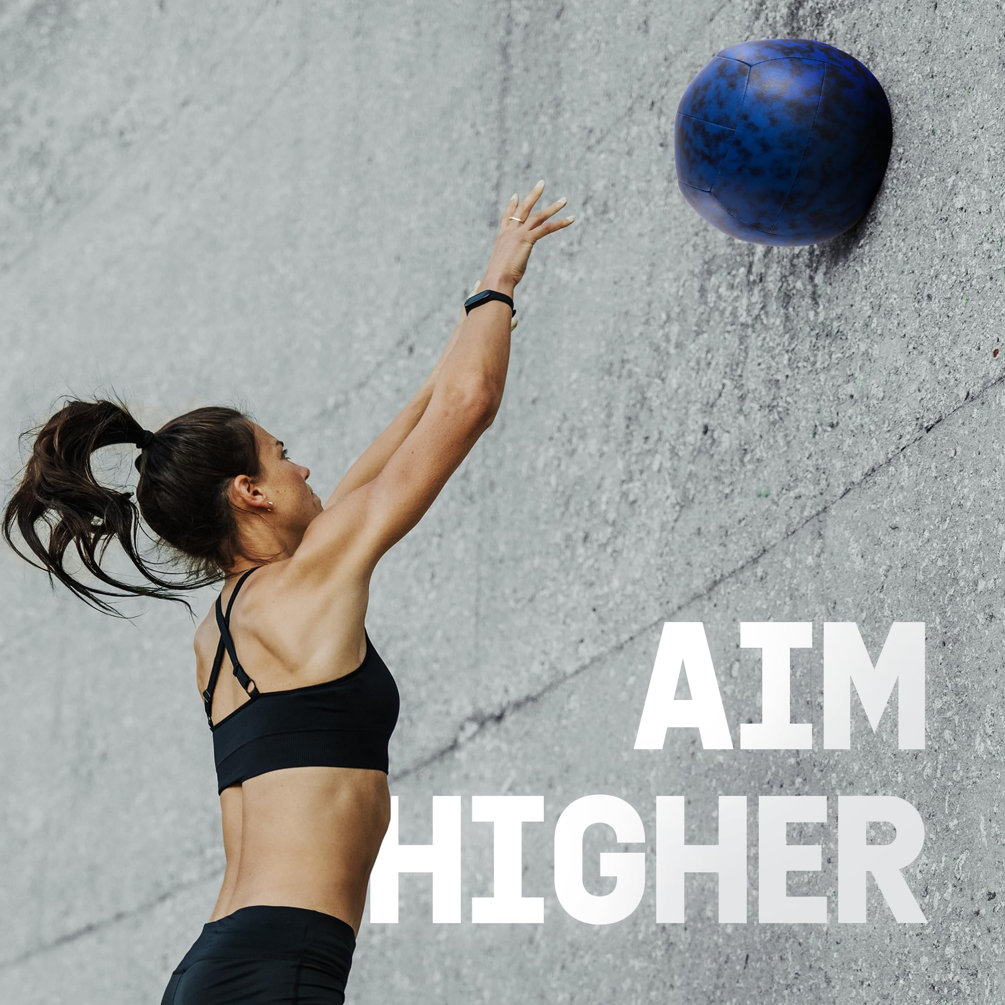 Yes4All 2 KG Ball de mur dynamique/medical ball pour entraînement complet et exercice de force