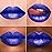 MAKI YIKA Blue Lipstick for Women Metallic Lipsticks Glitter Long Lasting Lipstick No Smudge No Transfer Liquid Pink Lip Gloss (BR015 Blue Storm)