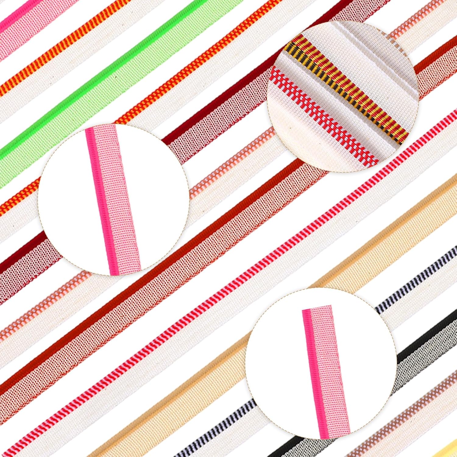 24 Pcs Book Binding Endbands 12 Inch 24 Colors Cotton Book Headband Materials Kit for Decor, Bookbinding