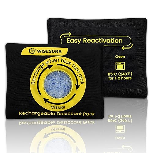 Miniatura 13 de Paquetes de desecante de gel de sílice reutilizables de 500g, absorbentes de humedad recargables con indicador de color para almacenamiento, cajas