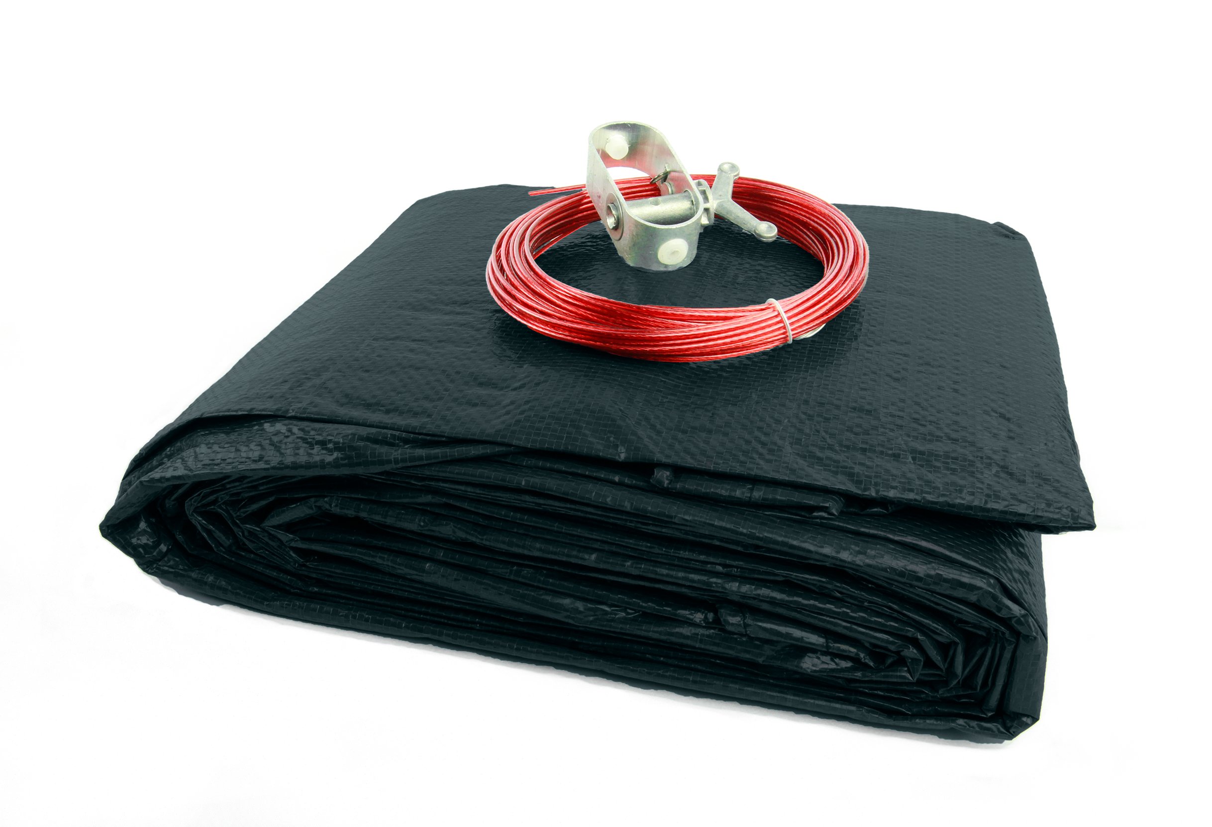 Buffalo Blizzard Micro Mesh Black Winter Cover for 18-by-33-Foot Oval Above-Ground Swimming Pools | Allows Rain or Melted Snow to Pass Through | Includes 3-Feet of Overlap to Measure 21-by-36-Feet