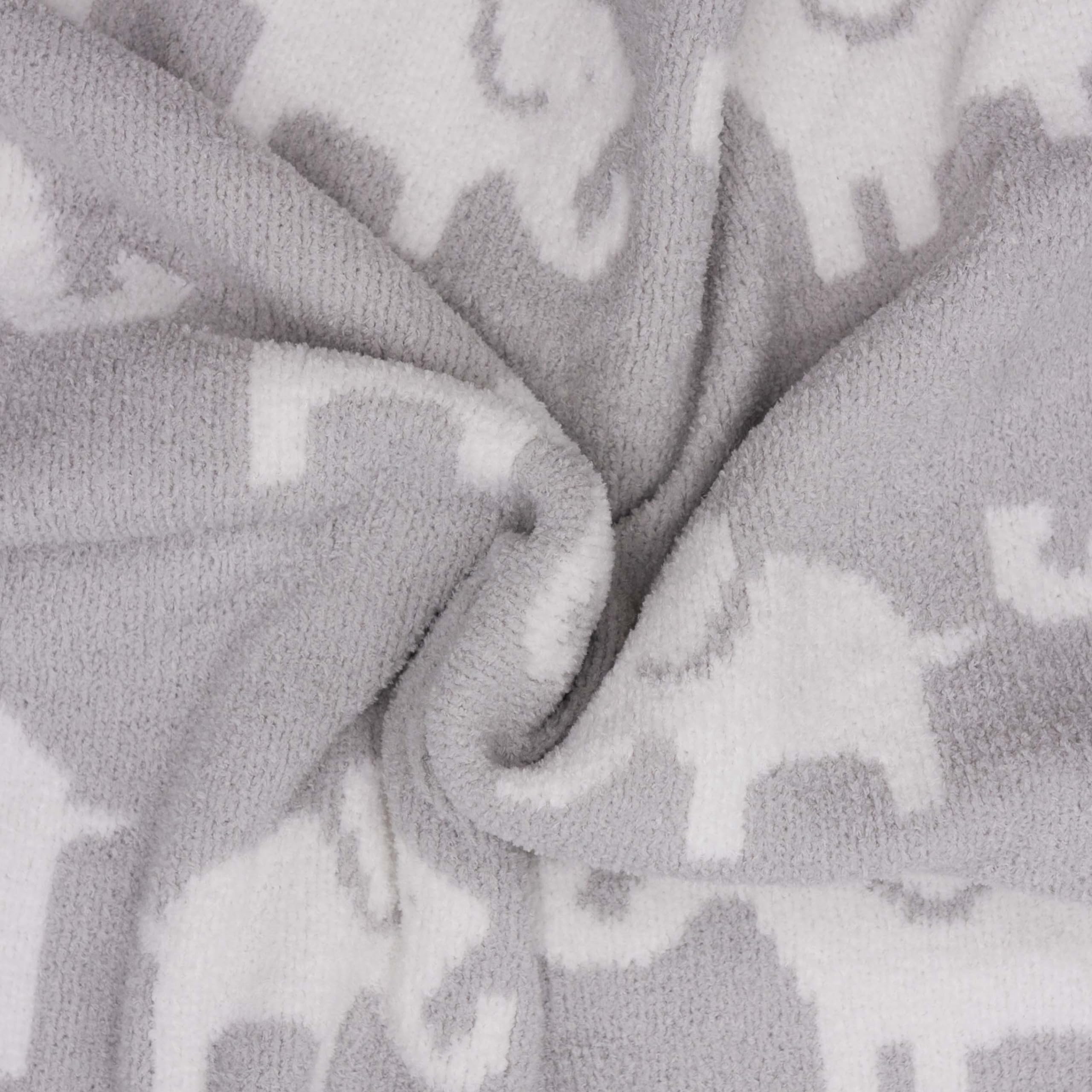 Manta de felpilla para bebés para niños y niñas, manta de felpa suave para niños, 40 x 30 pulgadas (elefantes grises)