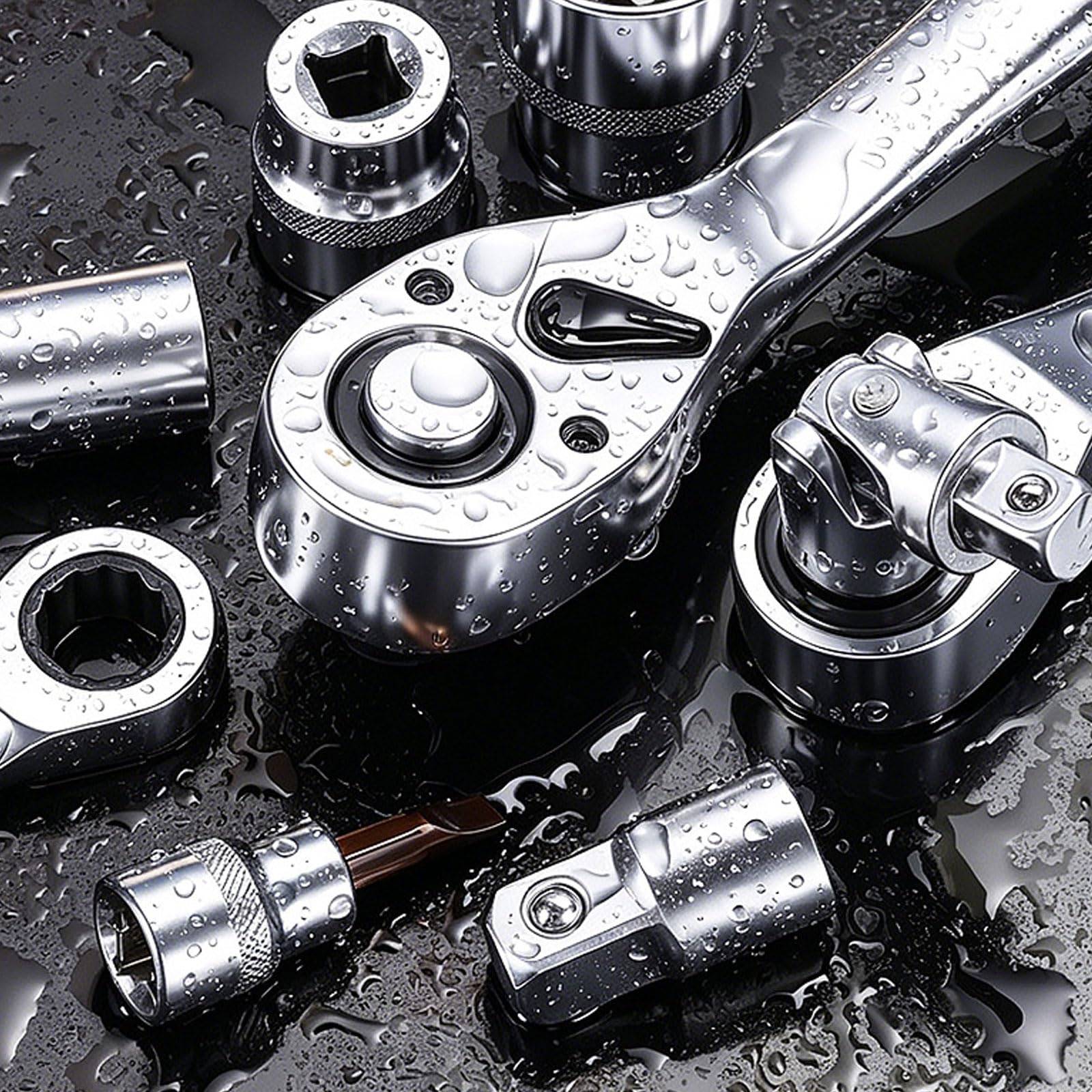 Wielofunkcyjny zestaw narzędzi mechanicznych, 175 szt., w tym gniazda i akcesoria, domowy i profesjonalny sprzęt do domu i garażu, zestaw narzędzi do konserwacji samochodu
