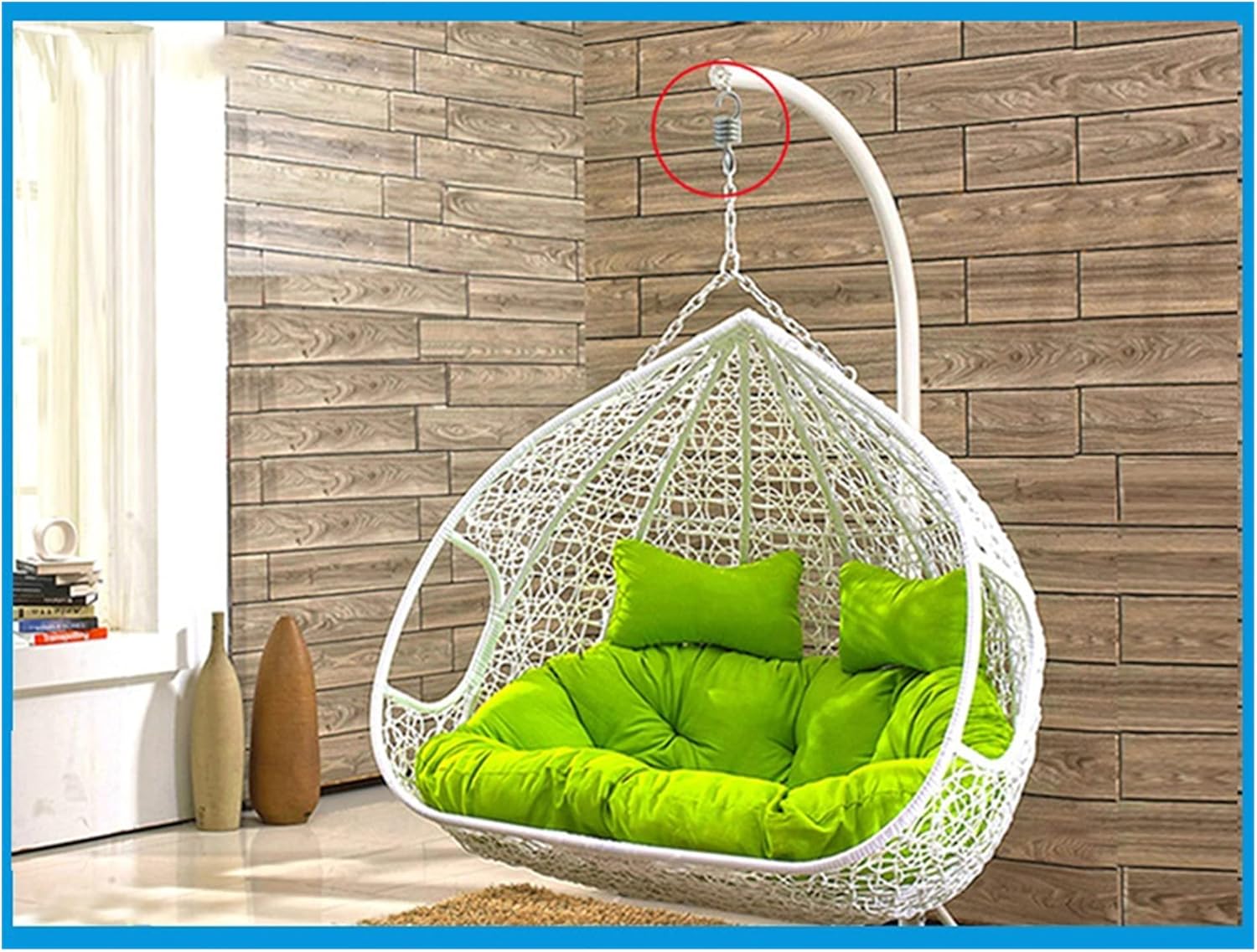 700LB Weight Capacity Sturdy Steel Extension Spring Fits Hammock Chair Hanging Porch Suspension Hooks Garden Swing Punch Bag