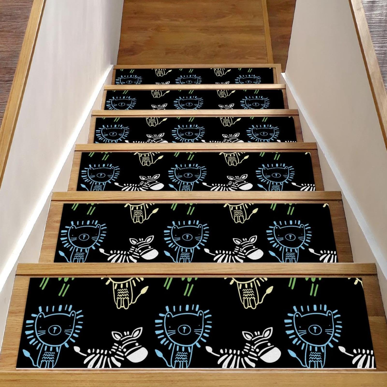 Tapis d'escalier antidérapants lavables et sécurisés pour marches