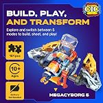 Mega Cyborg 5 Water Blaster STEM Toy | Hydraulic Cyborg Hand with 5 Modes | Battery-Free STEM Engineering Toys for Kids and Teens | Gifts for Kids Age 10 and Up | Bilingual Manual | 181 Pieces