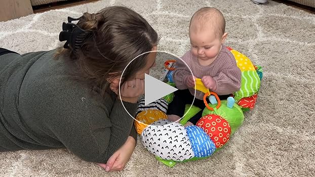 EKEPE 2-in-1 Tummy Time Mat & Pillow For Babies 0-36 Months, Detachable Baby Tummy