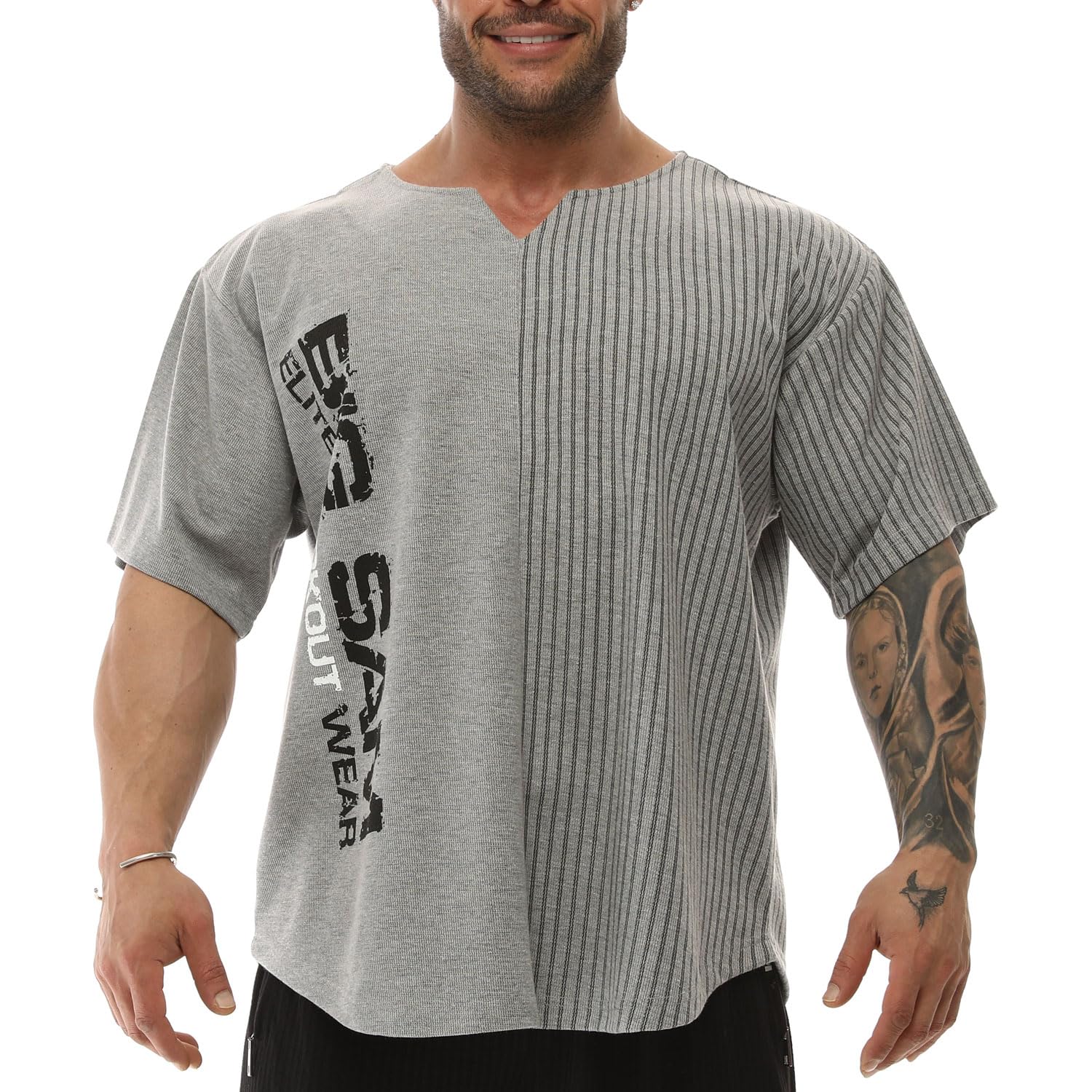 BIG SM SPORTSWEAR MUSCLEWEARBig SAM Sportswear Company Ragtop Rag Top Sweater T-Shirt Bodybuilding 3265