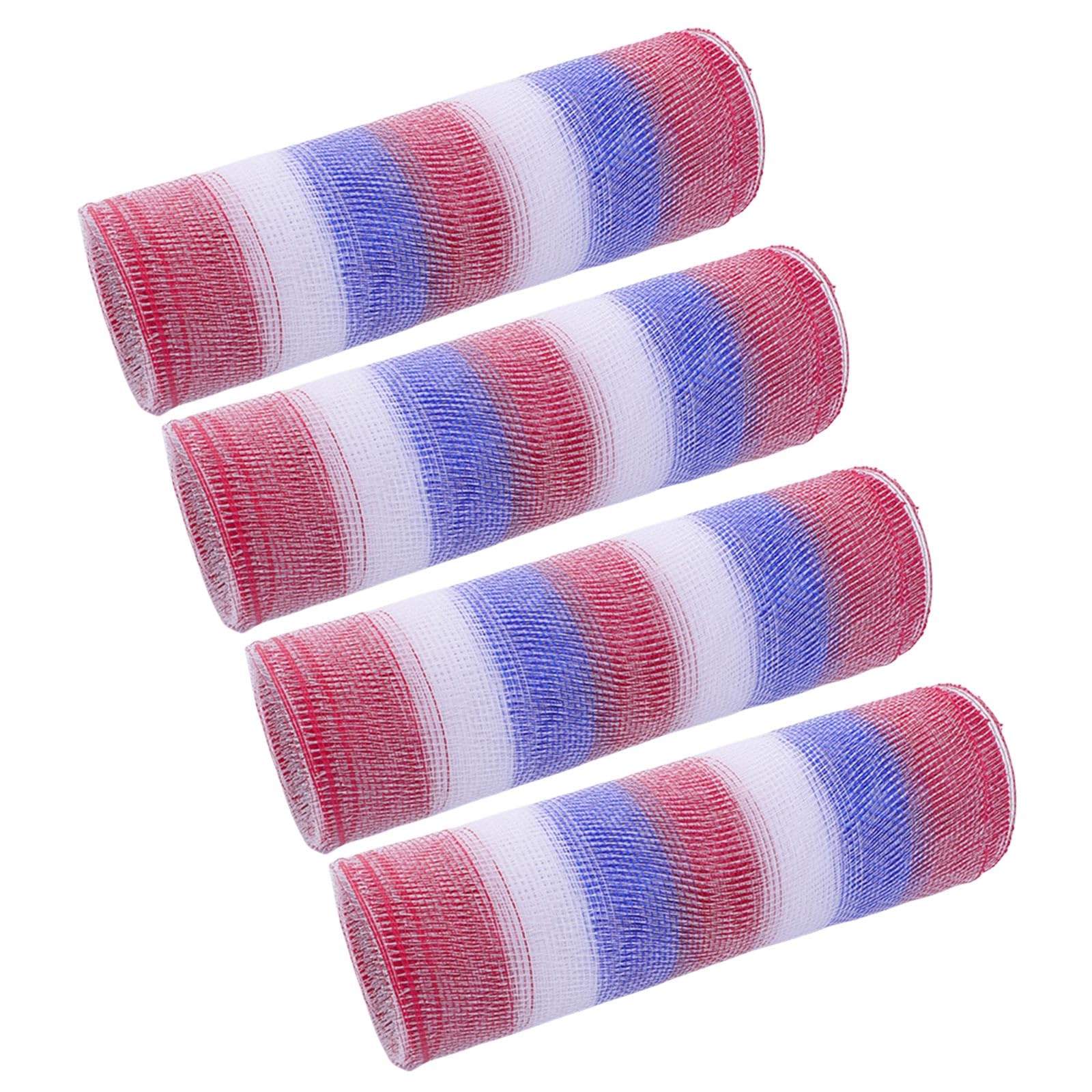 TFAOYS Of 4 Practical Meshes for Christmas Tree Adornment Suitable for Crafting Bowknot Wreaths and Holiday Arrangements Bowknot Making Materials