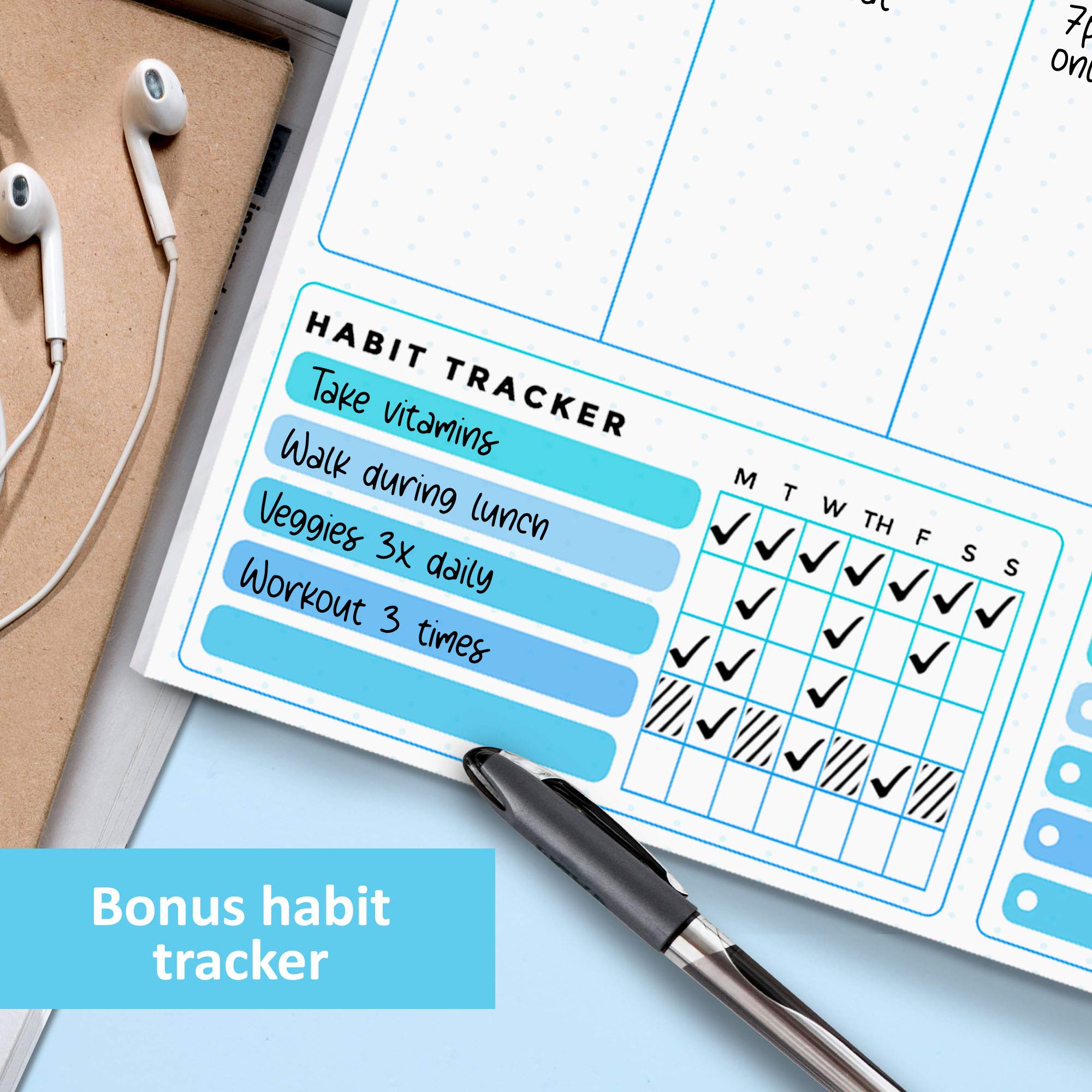 Weekly Planner To Do List Note Pad - Daily To Do List, Undated 52 Weekly Sheets, 8.5x11" Weekly Goal Notebook, Habit Tracker Journal, Productivity Organizer, Perfect For Work And Personal Organized - View #10