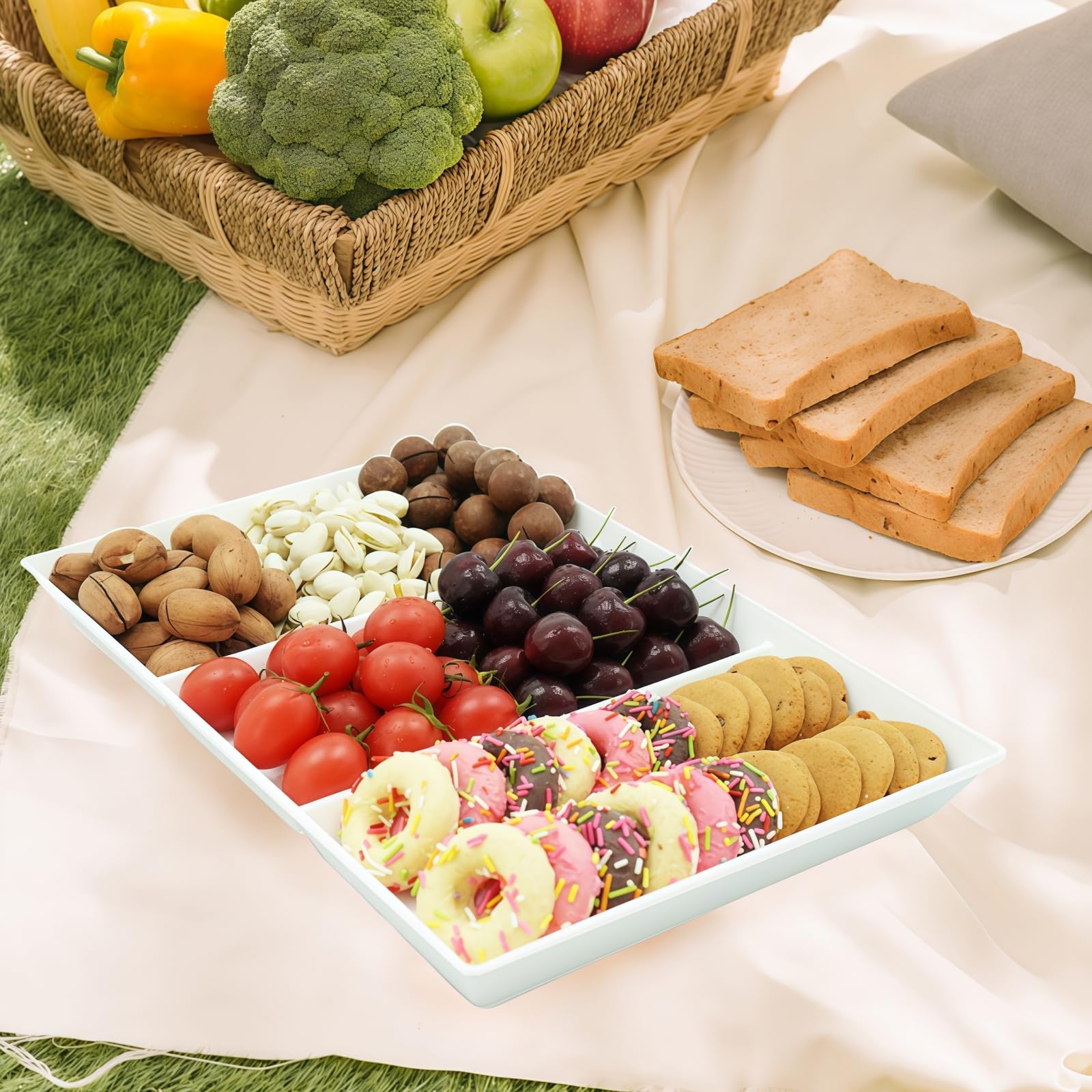 Bandeja de servir para entretenimiento, platos para servir aperitivos