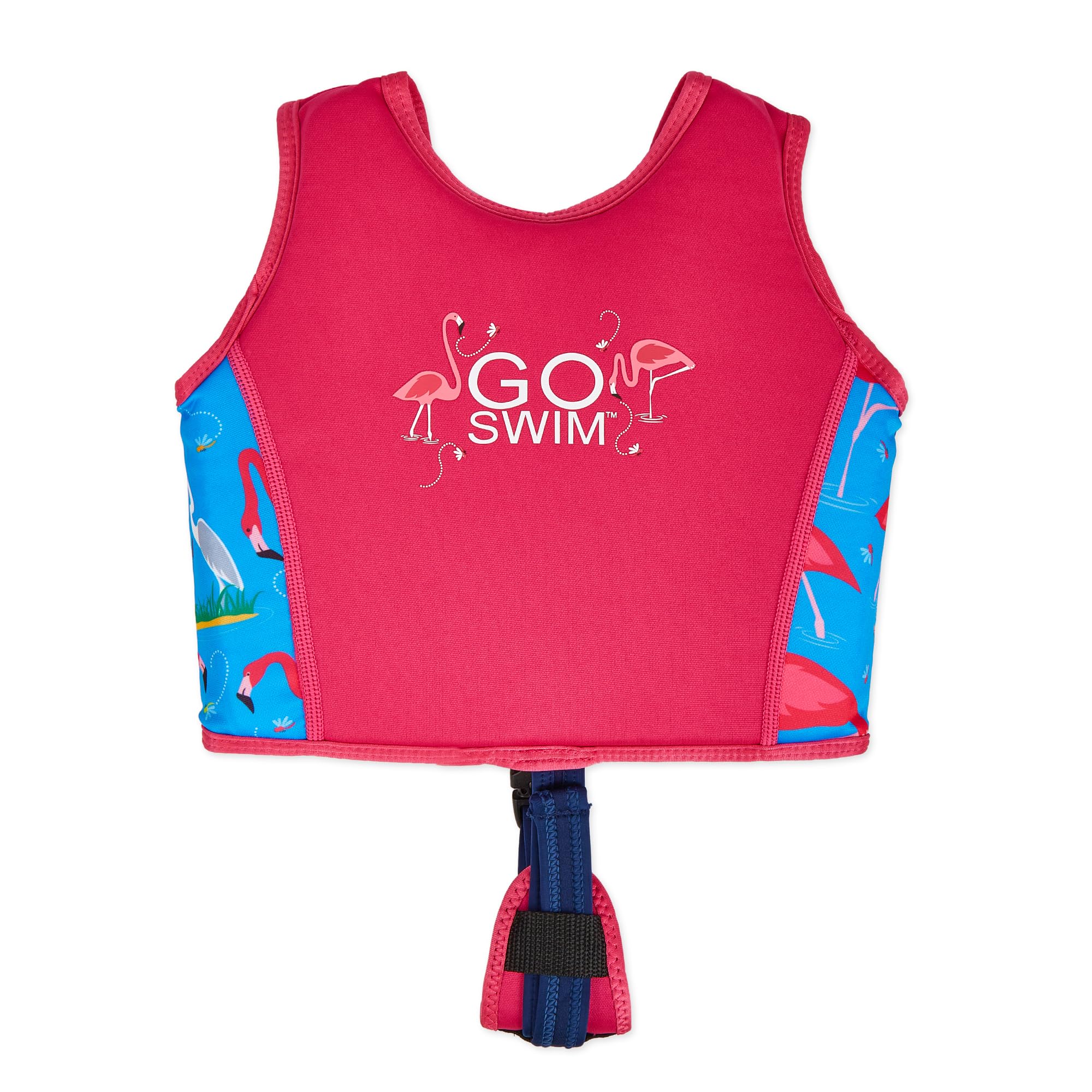 Go Swim Giubbotto Galleggiante - Include borsa da nuoto gratuita Giubbotto da nuoto per bambini con galleggiabilità fissa e cinturino di sicurezza