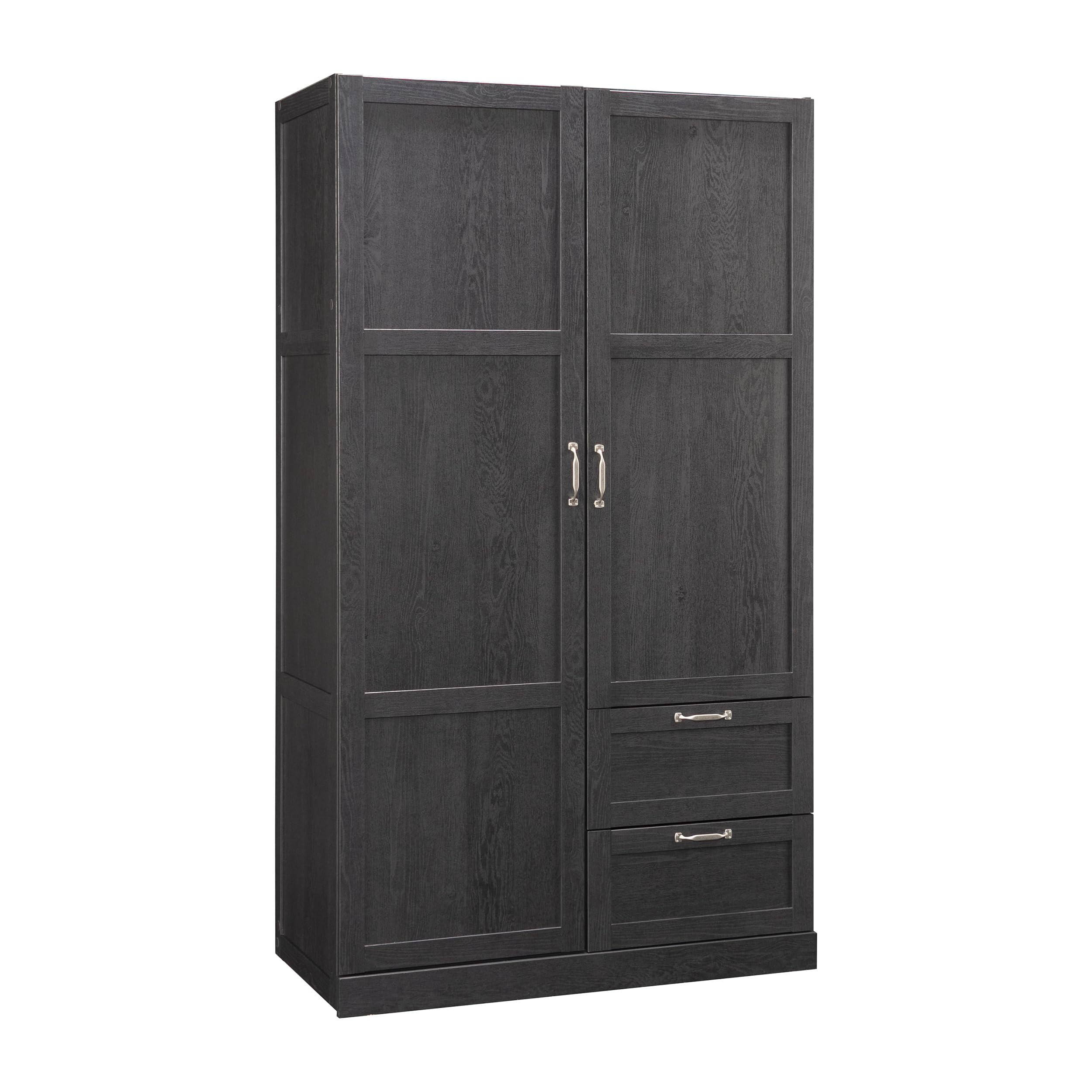 Sauder Miscellaneous Storage Armoire with Drawers, Raven Oak Finish