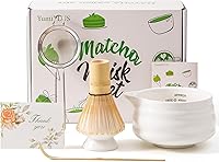 Vista 12 de Juego de 5 batidores de matcha para principiantes, cuenco de cerámica y batidor de bambú, accesorios japoneses de matcha, kit tradicional