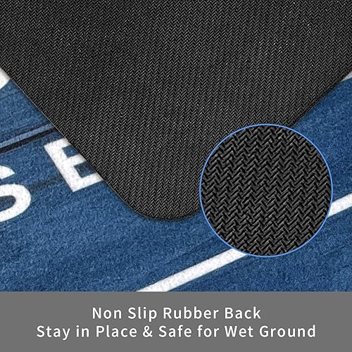 Miniatura 5 de KOZYFLY Alfombra antideslizante para cuarto de lavado, 20 x 60 pulgadas, alfombra de lavandería, alfombra de cocina, lavable, impermeable, alfombra