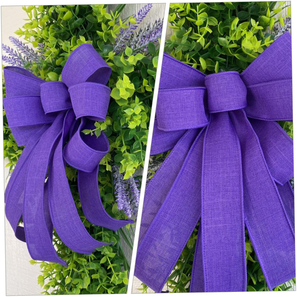 Ghirlanda Verde A Croce Per Porta D'ingresso Eucalipto E Lavanda Decorazione Esterna Per Portico Invernale