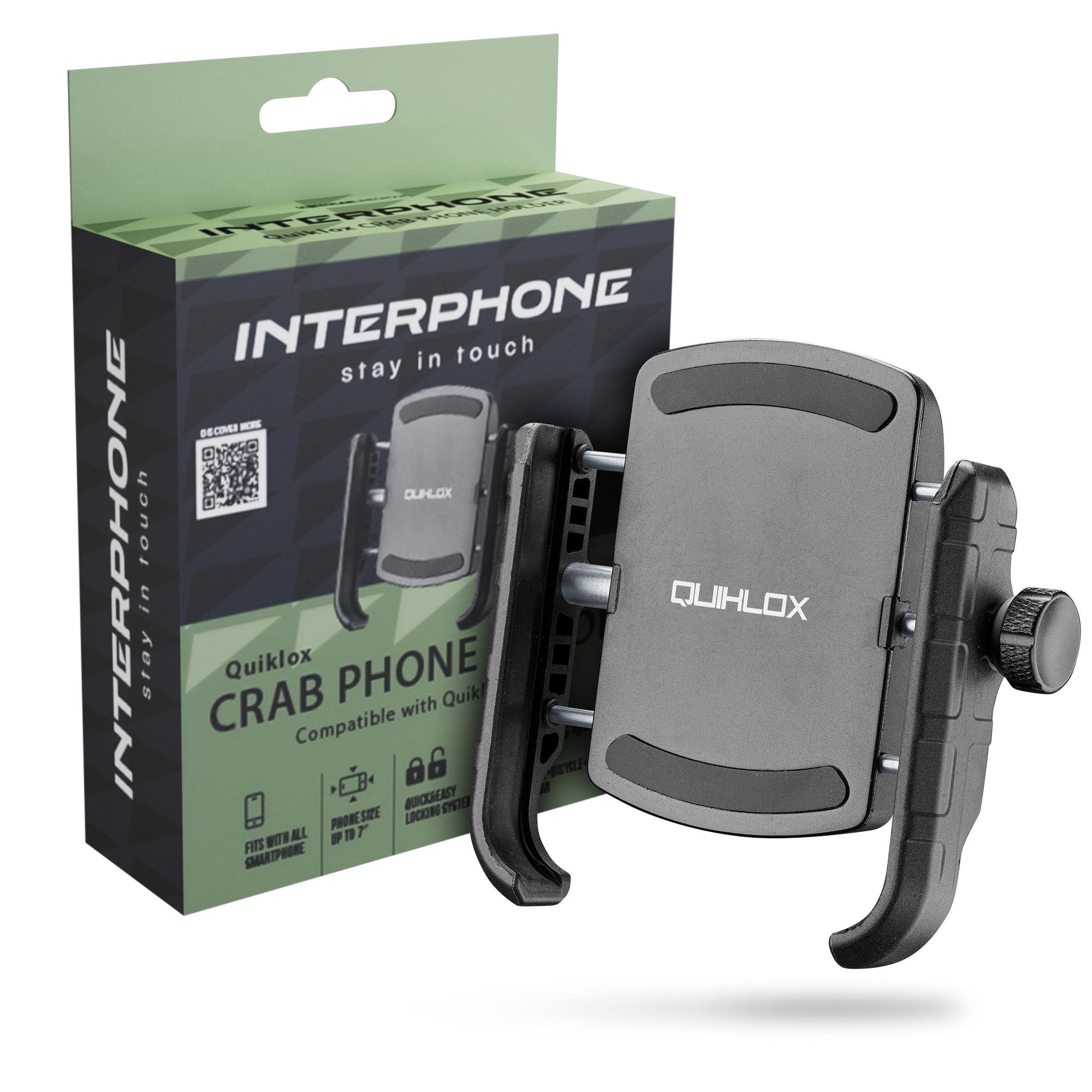 Interphone - QUIKLOX Modular System - Motocyklowy Uchwyt Na Telefon Komórkowy - Specjalne Etui