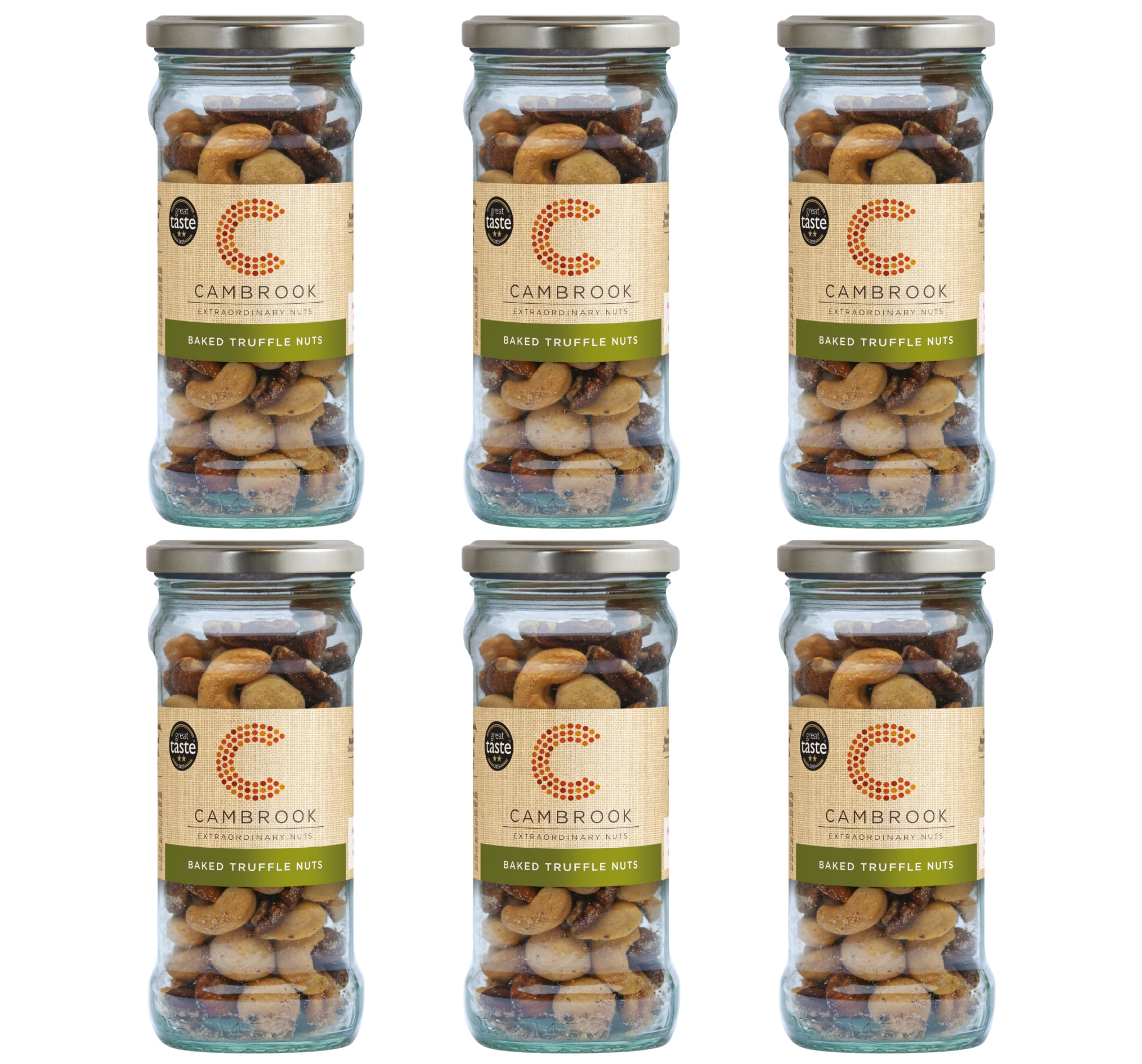 Cambrook - Baked Truffle Nuts, 175g Jar, pack of 6
