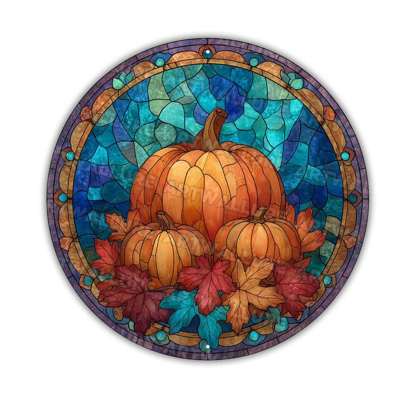 Pumpkin Fall Vintage Metal Tin Sign Autumn Thanksgiving Harvest Retro Wall Art Farmhouse Home Decor Rustic Tin Plaque 8x8inch