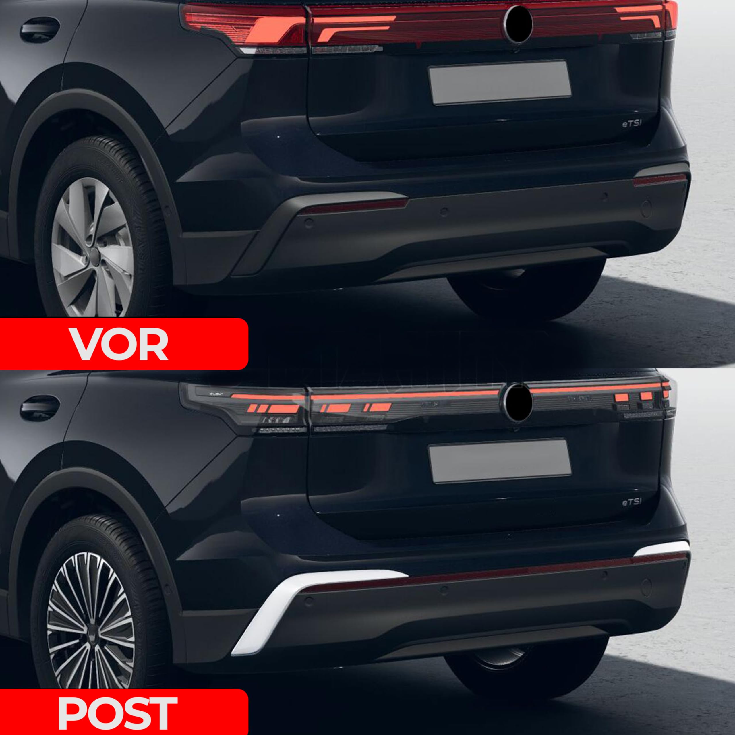 INLY Listwa dyfuzora tylnej klapy kompatybilna z Tiguan (od 2024)