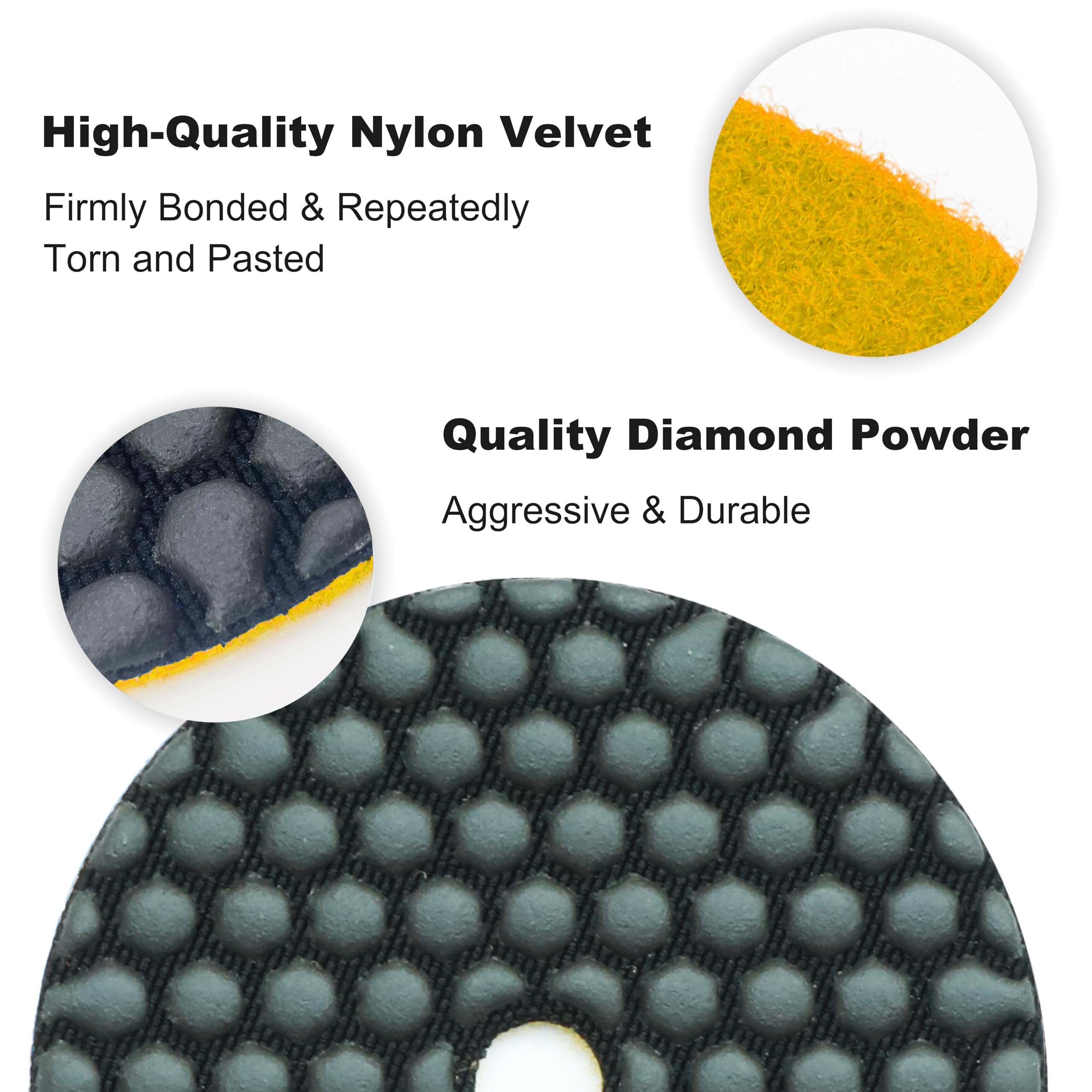 Profi Diamant Schleifpad Dia-DRY, 125 Mm, 1500er Körnung