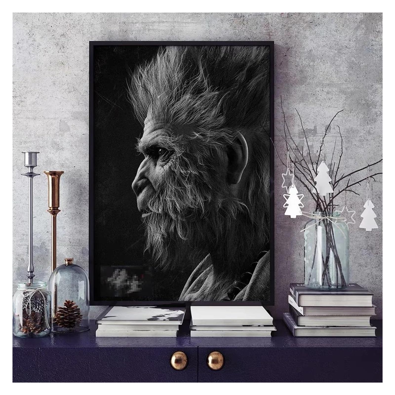 Toile Black Myth Wukong affiche décoration murale C