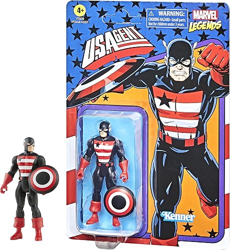 Miniatura 2 de Marvel Hasbro Legends Series 3.75 pulgadas Retro 375 Collection U.S. Agent figura de acción de juguete