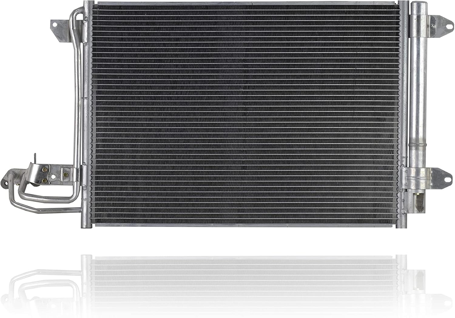 A/C Condenser - Pacific Best Inc. Compatible/Replacement for 3255 06-13 Audi A3 Volkswagen GTI Rabbit, 05-10 VW Jetta Sedan, 09-14 Jetta Wagon, 07-14 EOS - With Receiver & Dryer