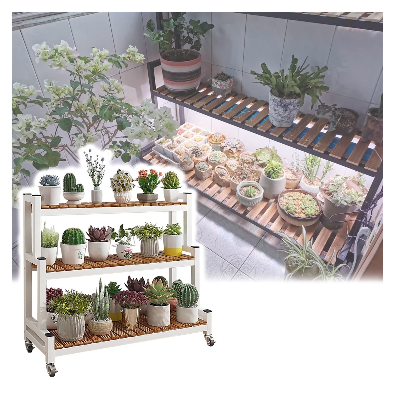 Amazon.co.jp: フラワースタンド 園芸ラック アイアン 観葉植物ラック