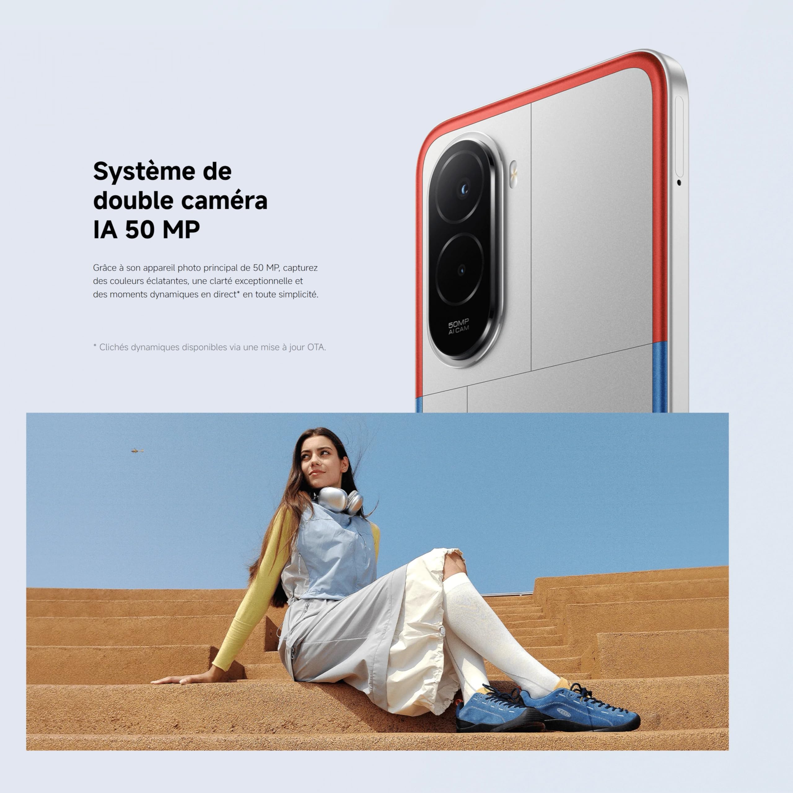 XIAOMI POCO M7, Smartphone 8+256 Go, écran FHD+ 144 Hz de 6,9 Pouces, Snapdragon 685, Double caméra AI 50 MP, 7000 mAh, Argent, Chargeur Non Inclus (Version Française + 2 Ans de Garantie)