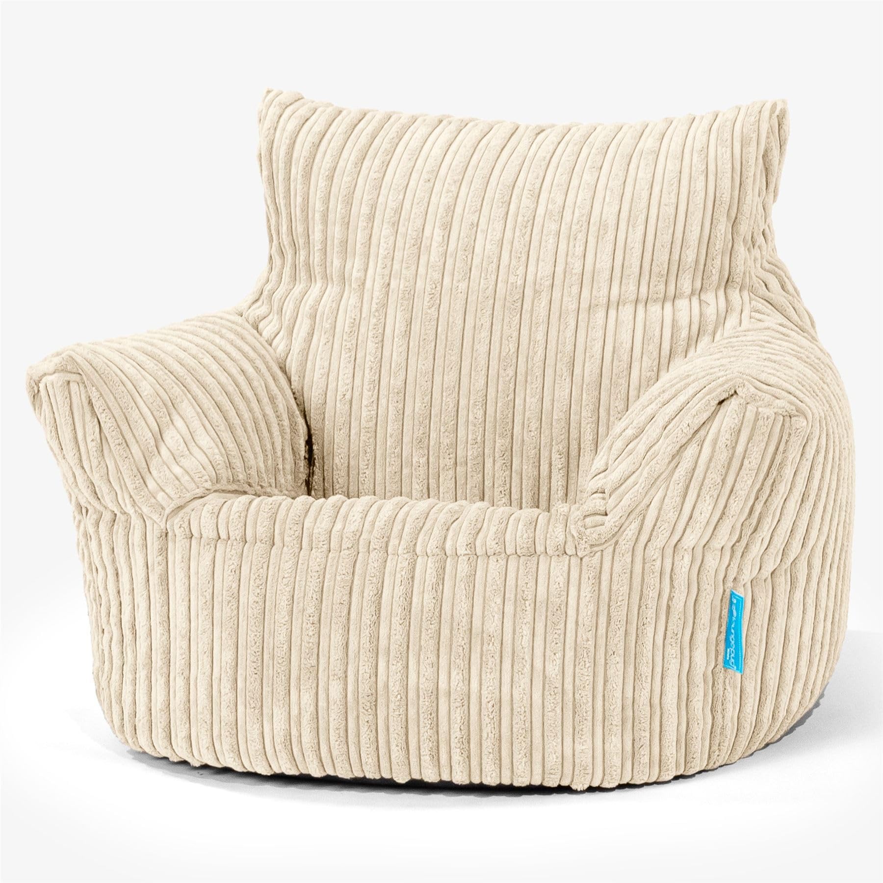 Lounge Pug - CORD - Fauteuil pour enfant - Pouf pour enfant - Crème