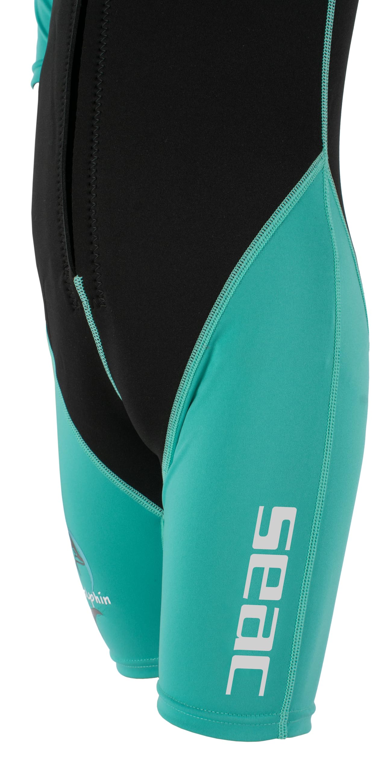 Seac Dolphin, Combinaison de plongée pour enfant Shorty en néoprène de 1,5 mm et Lycra pour la nage, la plongée en apnée et les jeux aquatiques