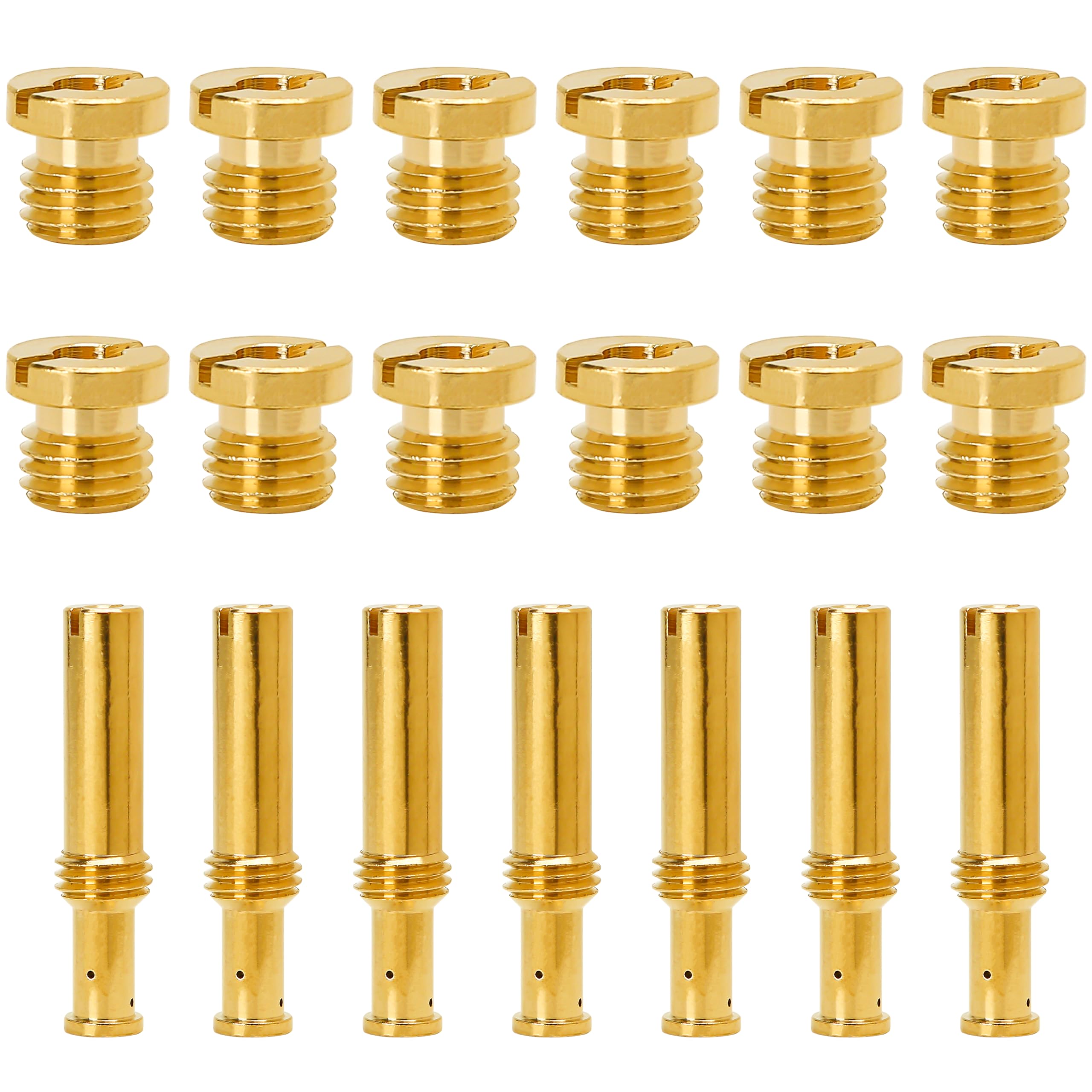 19 Pieces Jet Assortment Kit Carburetor Replacement Parts for S&S Cycle Super B E G Carbs Carburetors Type - Include 12 Main Jets, 7 Intermediate Jets,Thread type: Metric (M8 x 1.0 x 4.5mm), not SAE