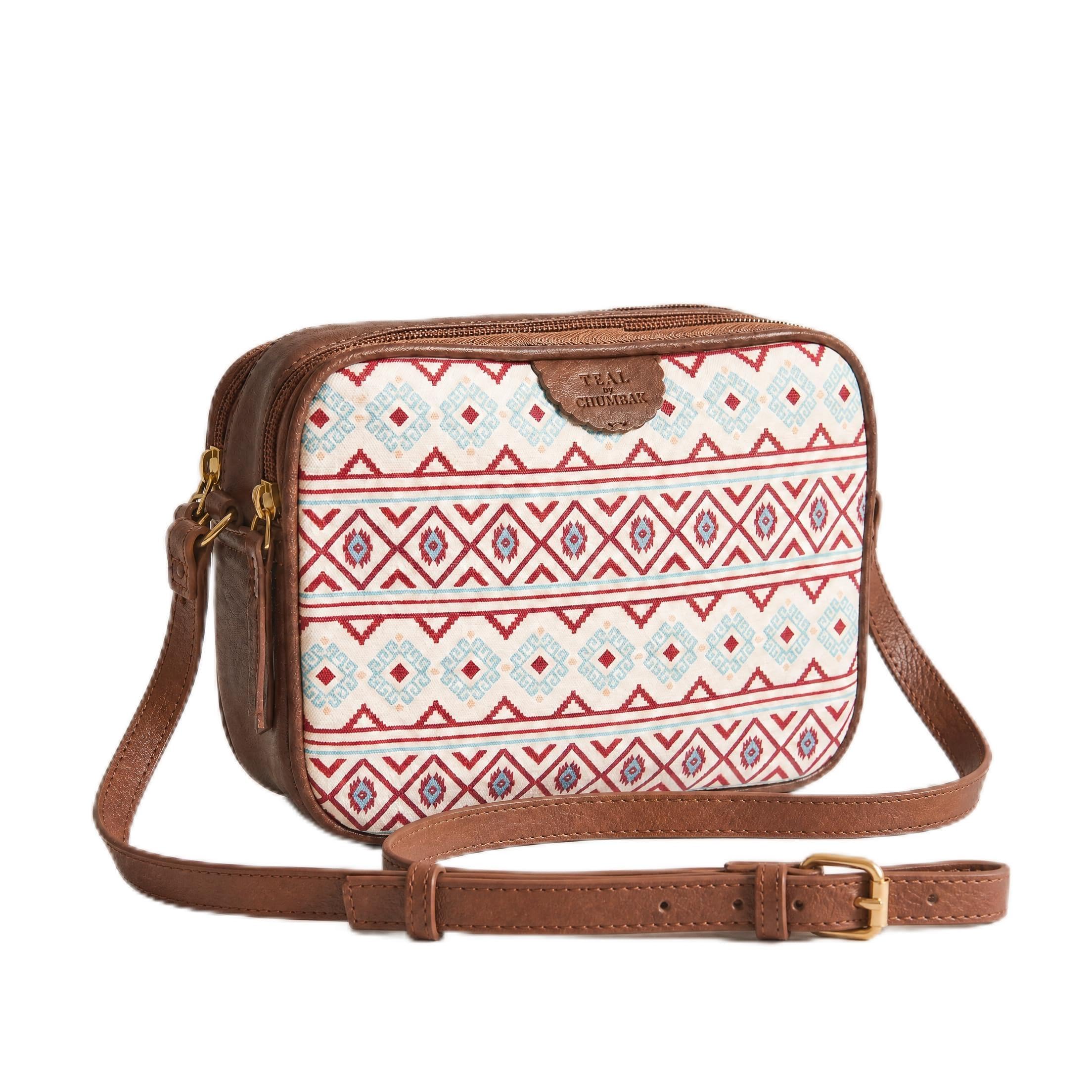 Crossbody Sling Bag for Women | Stylish Printed Canvas Box Sling bag | Multipurpose Daily use Bag for Office/College/Travel-image-21