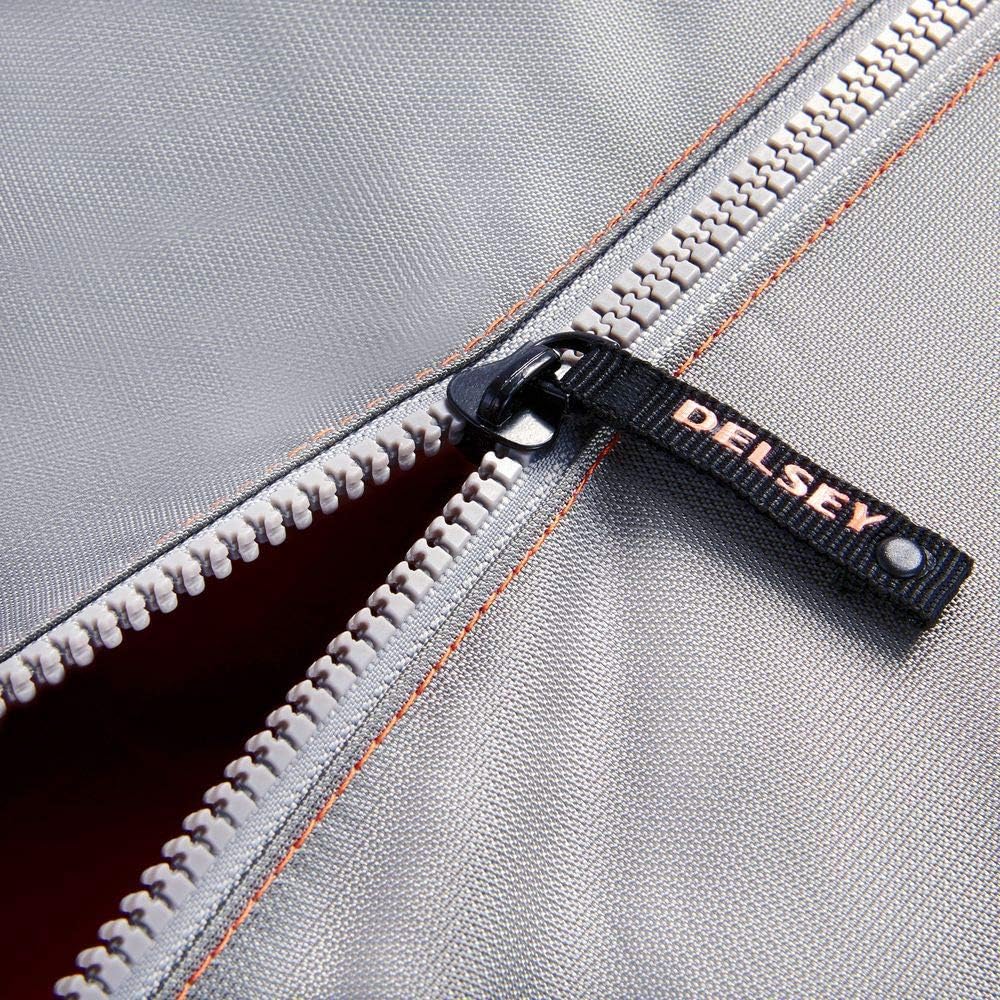 review DELSEY Paris Egoa Travel Duffel Bag Made from 100% Recycled Materials, Light Gray, 18 Inch