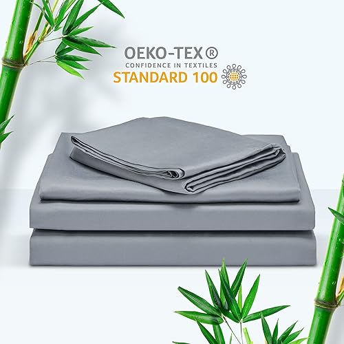 Miniatura 2 de SLEEP ZONE Juego de sábanas refrescantes de lujo, tamaño King, 4 piezas, sedosas, suaves, transpirables, juego de sábanas encimeras y fundas de