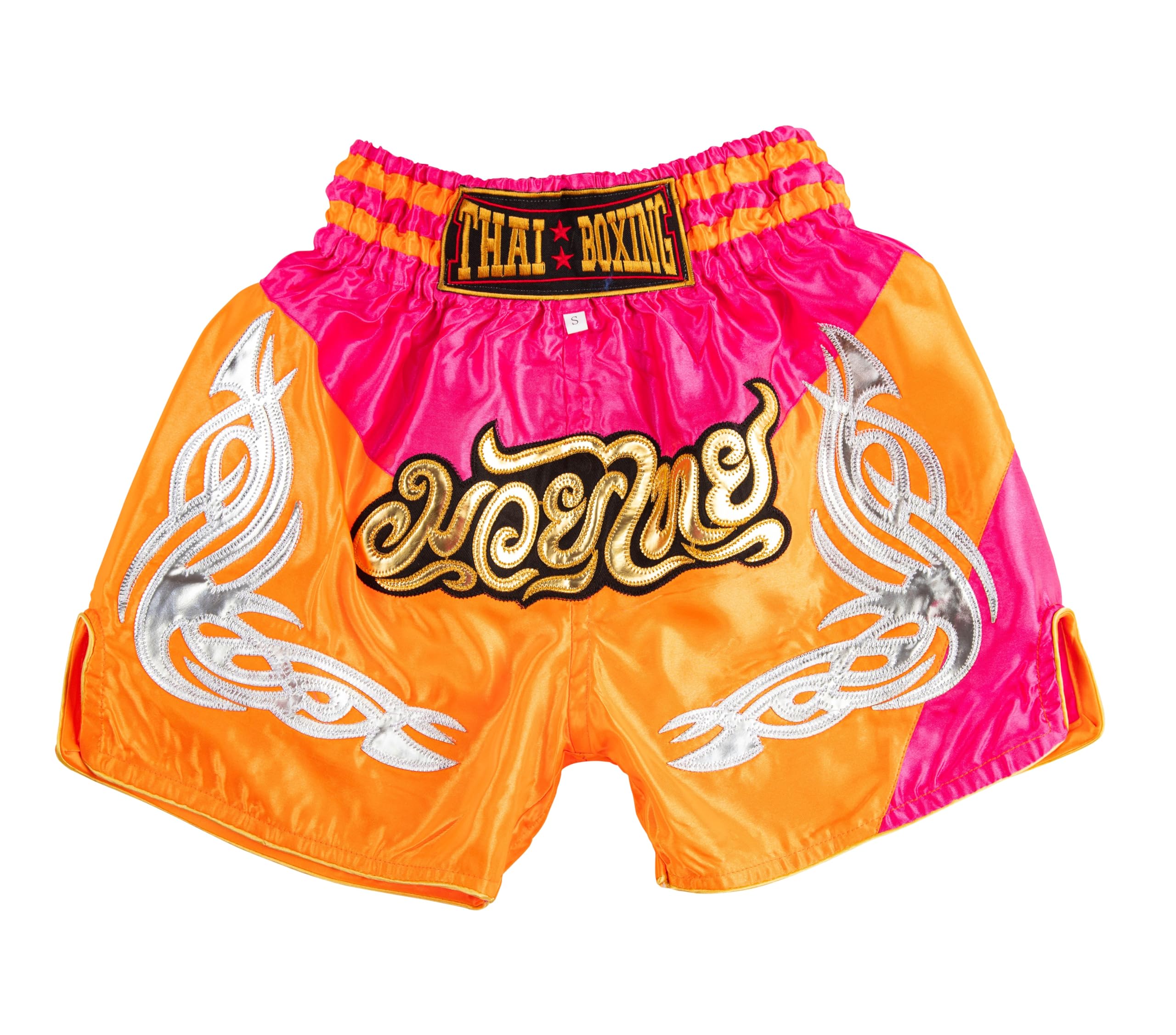 MUAY NATION Muay Thai Shorts for Kids (2 Years - 12 Years) Girls Boys Boxing Trunks for Kickboxing MMA Youth Martial Arts