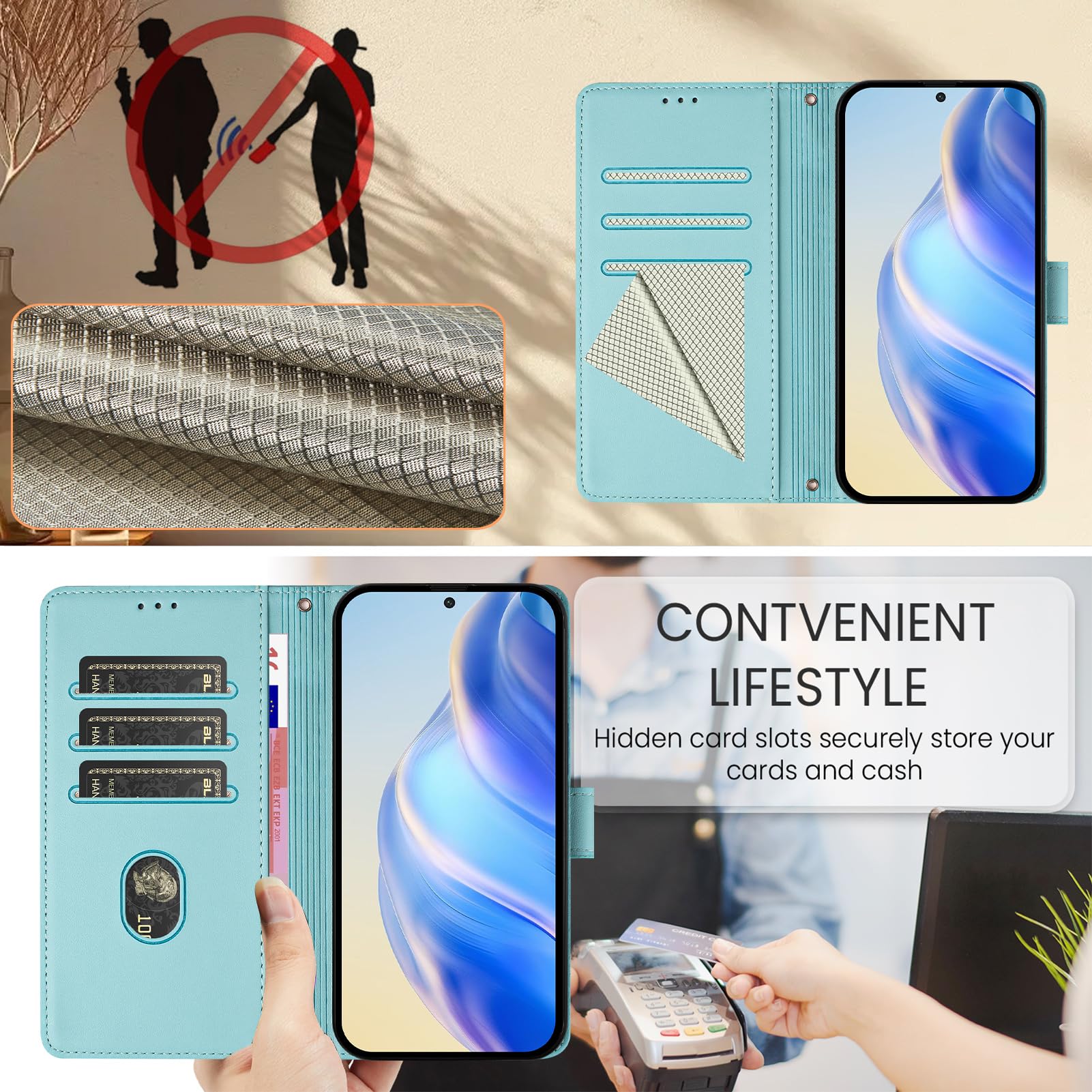 HTC Card Case #SB2 13 Turquoise メンズ - 小物