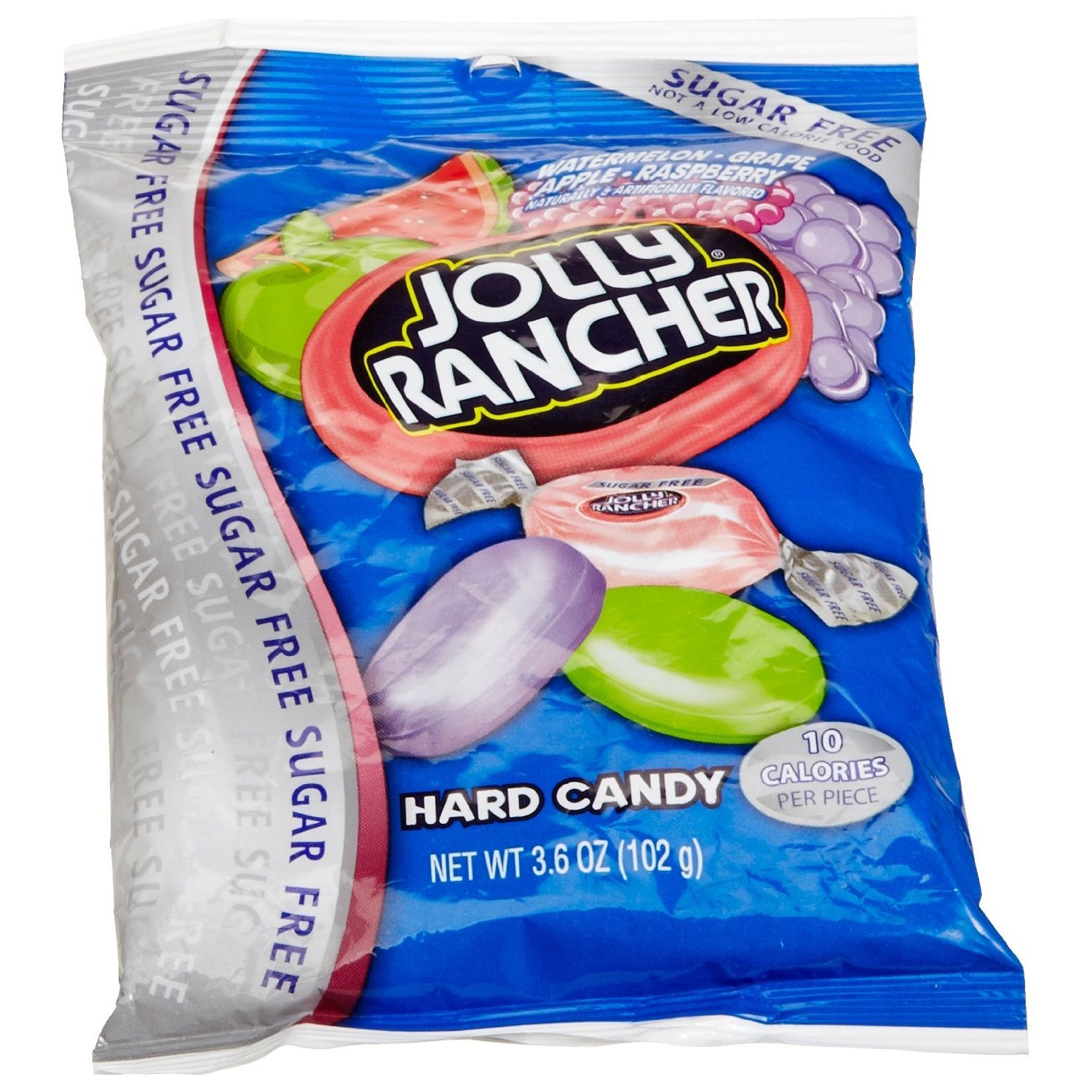 Jolly RancherSugar Free Hard Candy, Assorted Flavors, 3.6-Ounce Bags (Pack of 6)