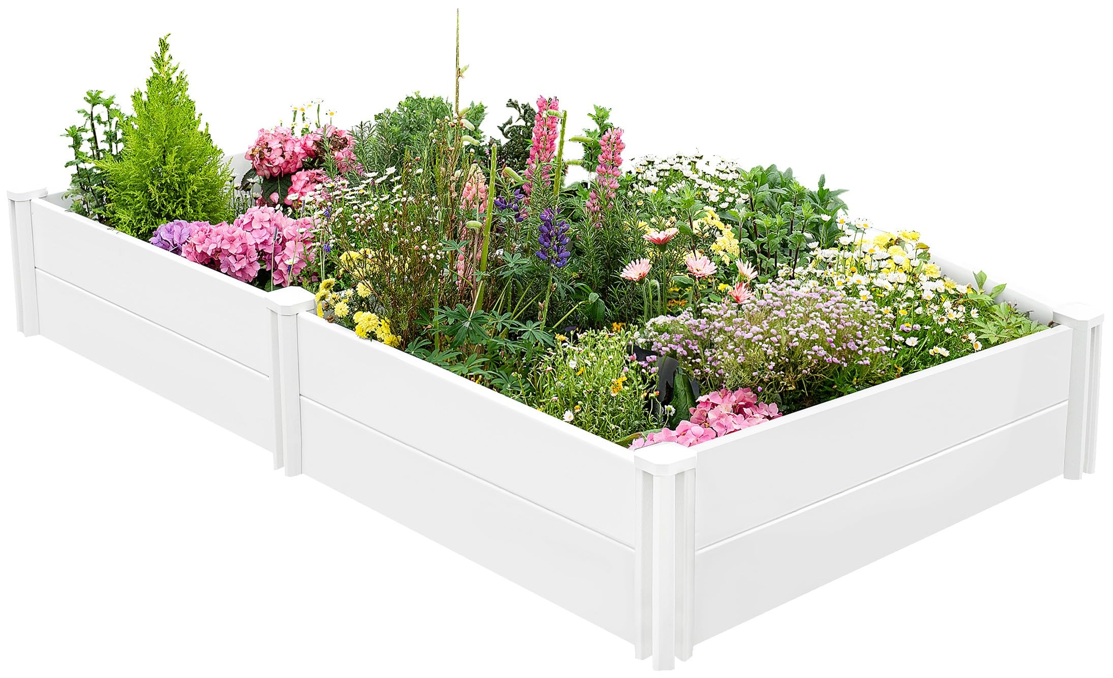 PASAMIC Vinyl Raised Garden Bed
